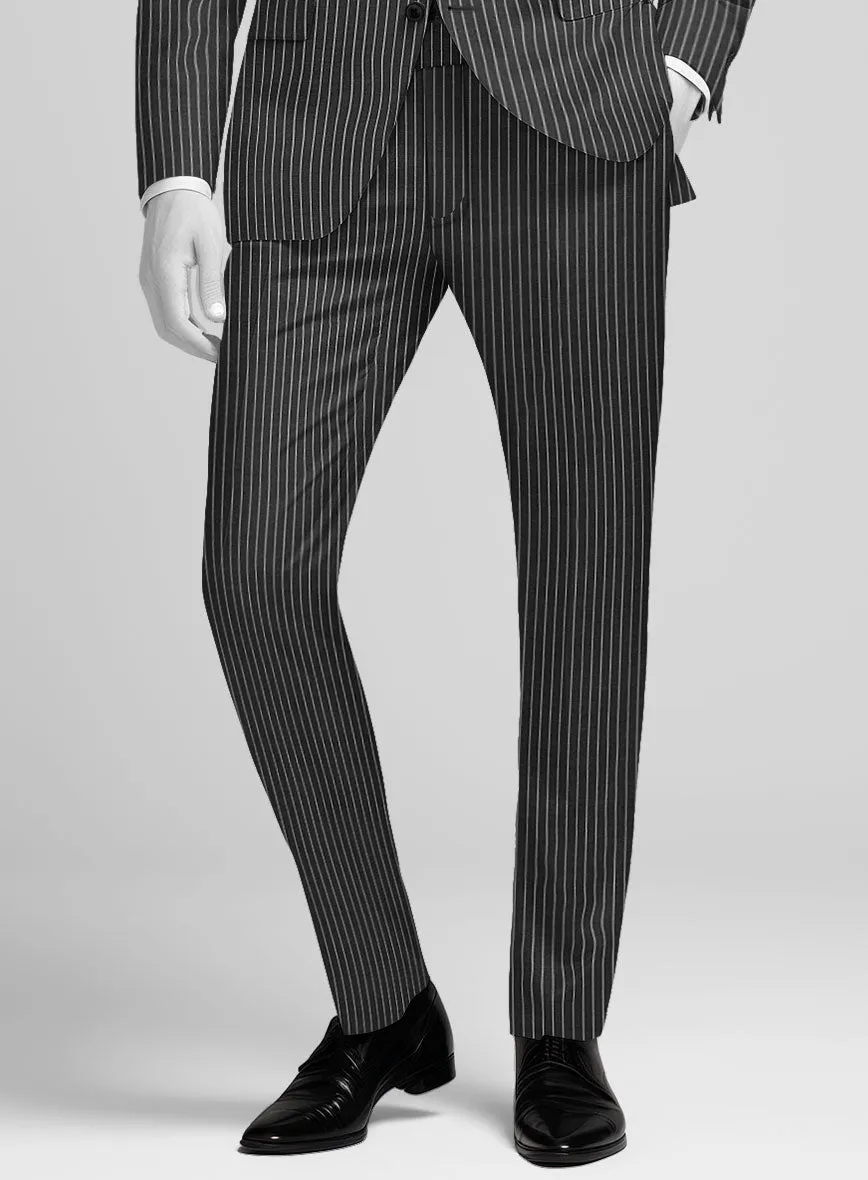 Napolean Isaura Stripe Gray Wool Pants