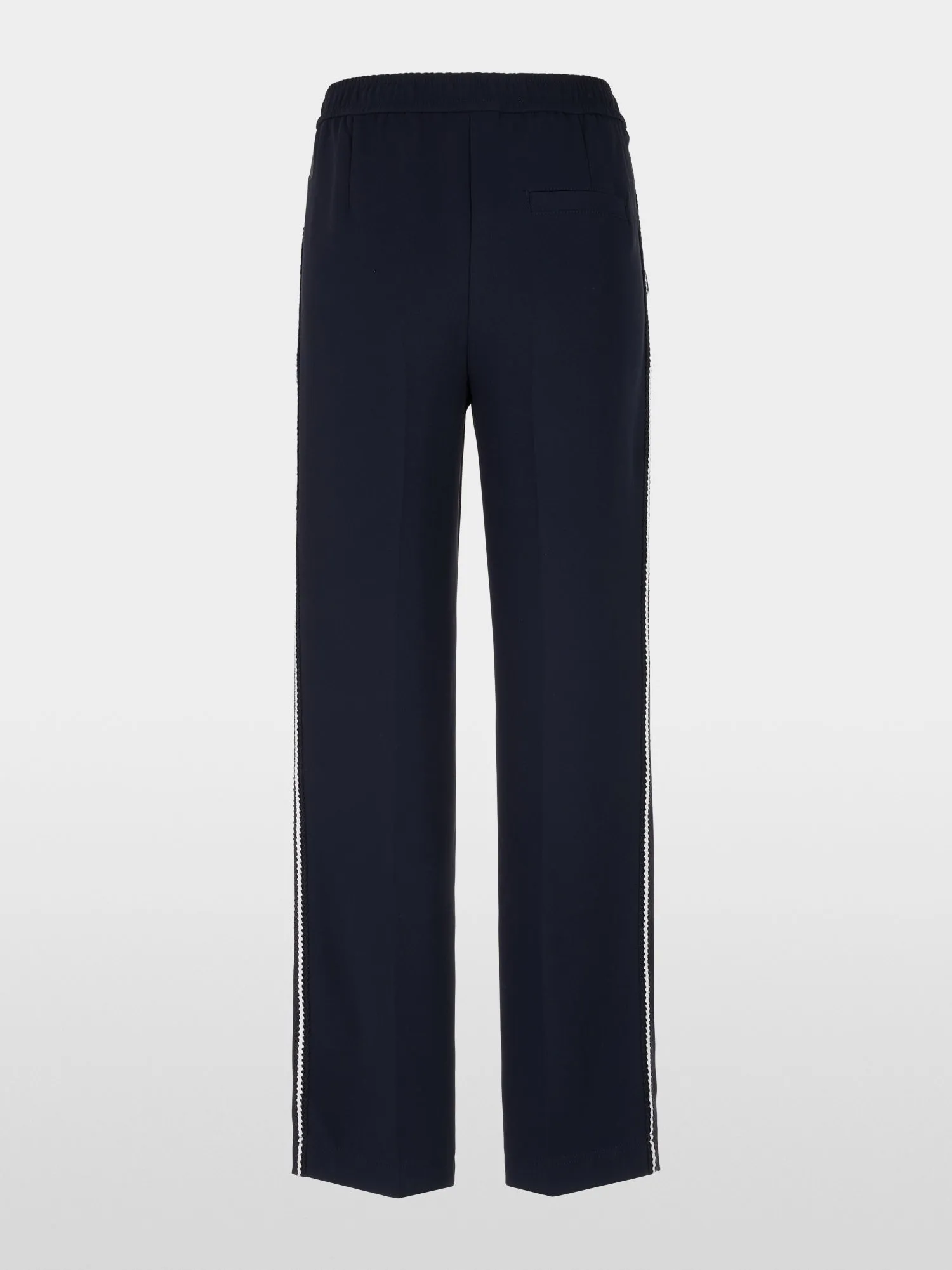 Navy Wide Fit Washington Pants