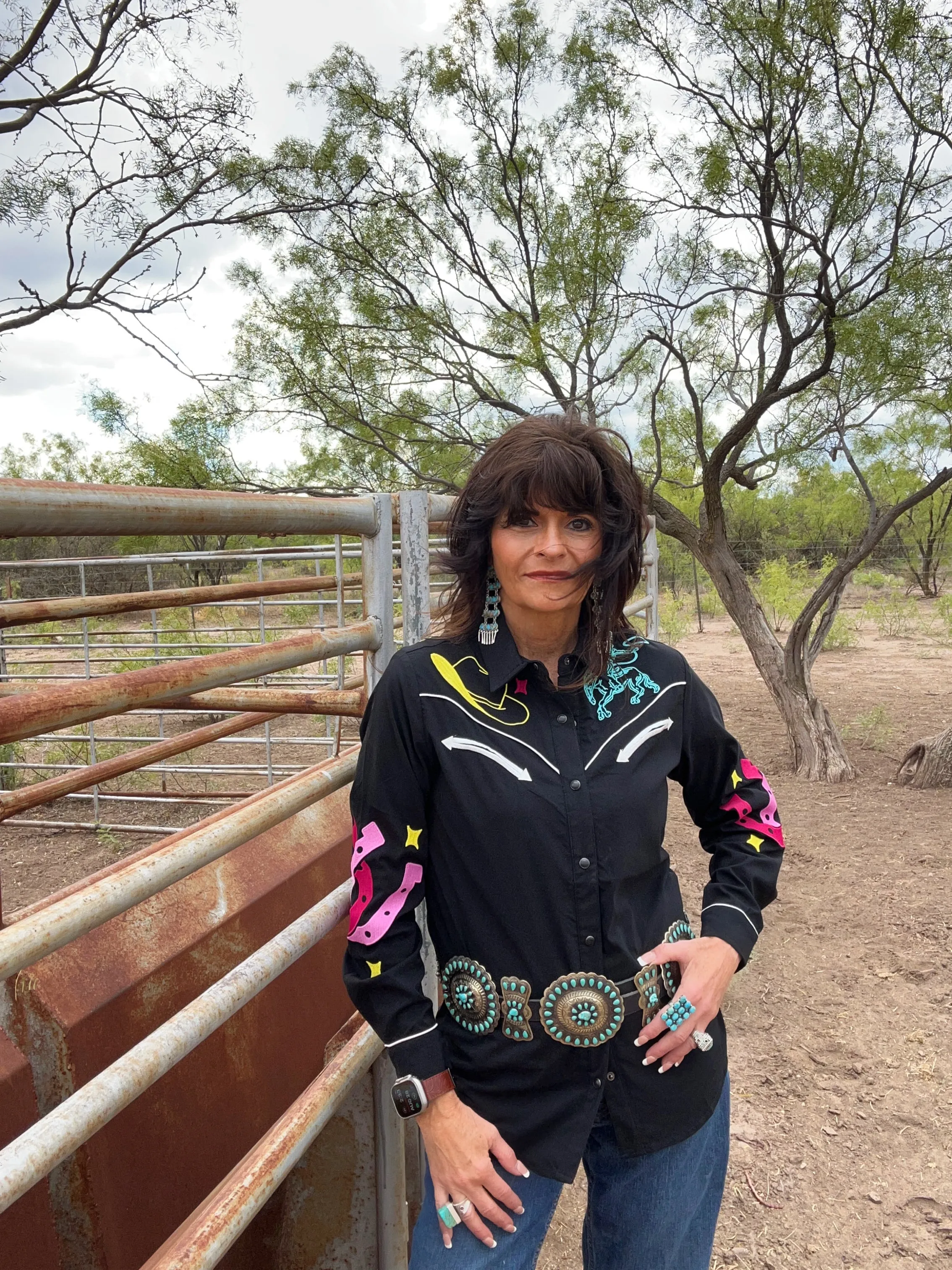 Neon Cowgirl Snap Up Shirt