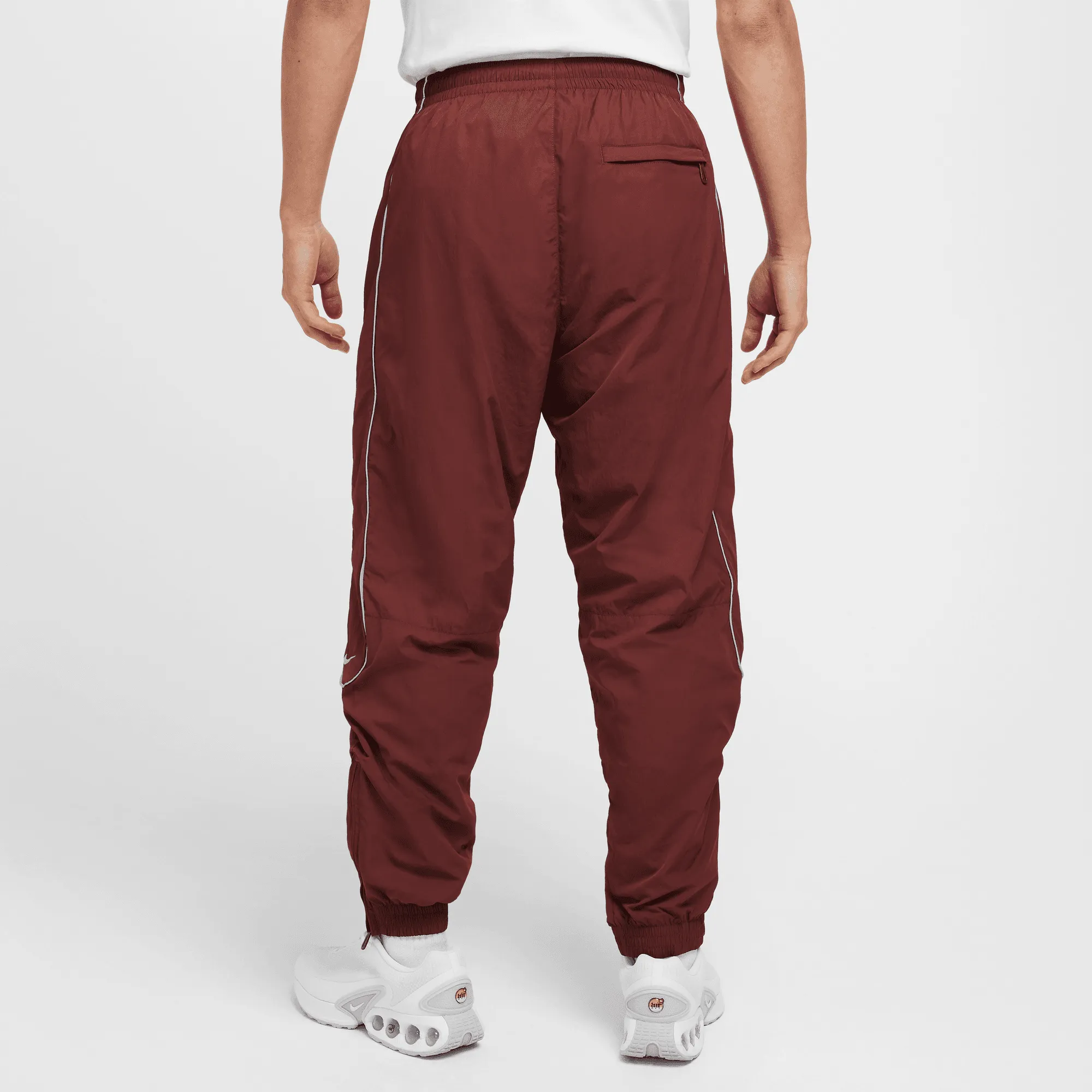 Nike Solo Swoosh Burgundy Track Pants