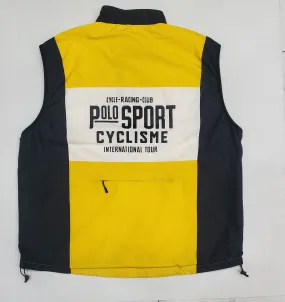 Nwt Polo Sport Black/Yellow Nylon Vest