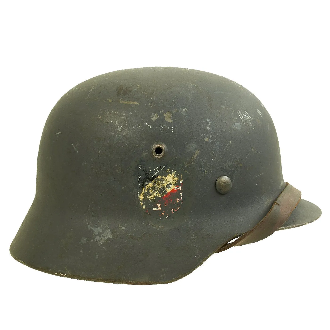 Original German Pre-WWII 1936 dated Luftwaffe Unit Marked M35 Double Decal Steel Helmet - ET62