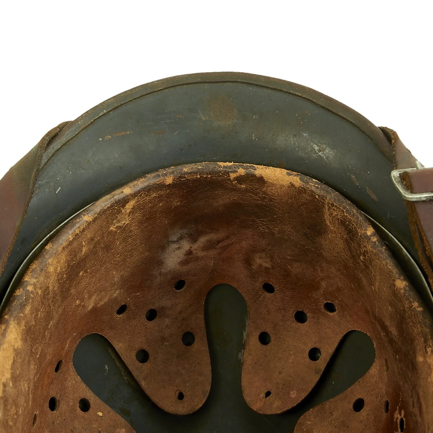 Original German Pre-WWII 1936 dated Luftwaffe Unit Marked M35 Double Decal Steel Helmet - ET62