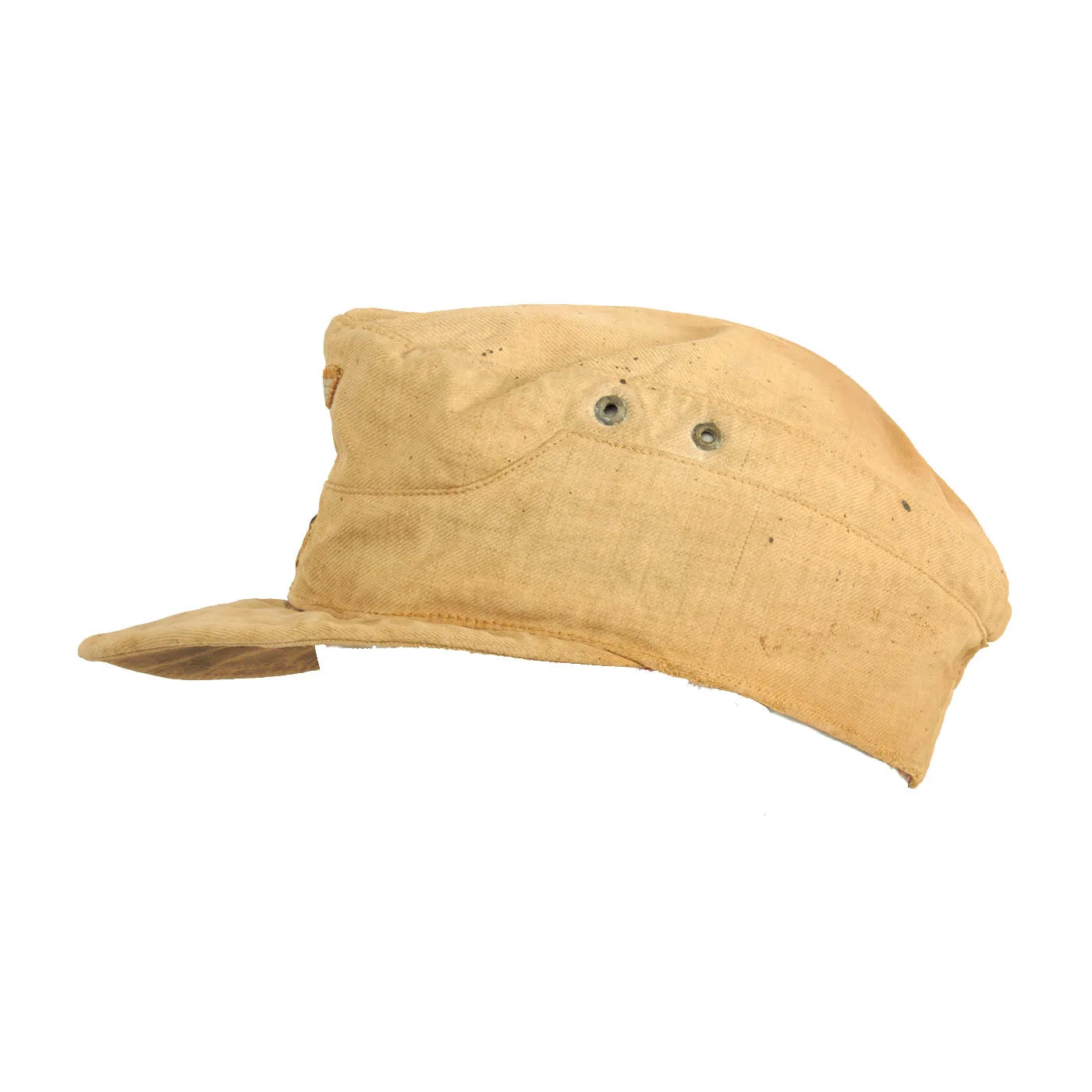 Original German WWII 1941 Dated Service Worn M41 Afrikakorps DAK Tropical Field Cap in 57cm - Tropeneinheitsfeldmütze