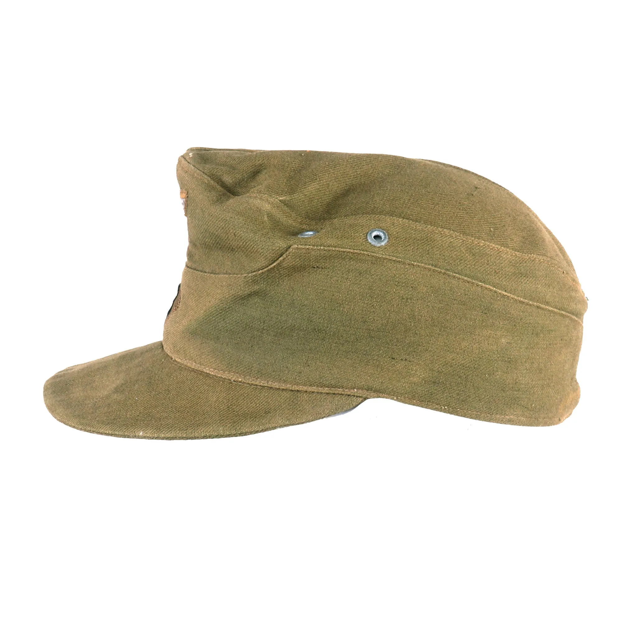 Original German WWII Deutsches Afrika Korps Service Worn DAK M41 Field Cap by Carl Halfar