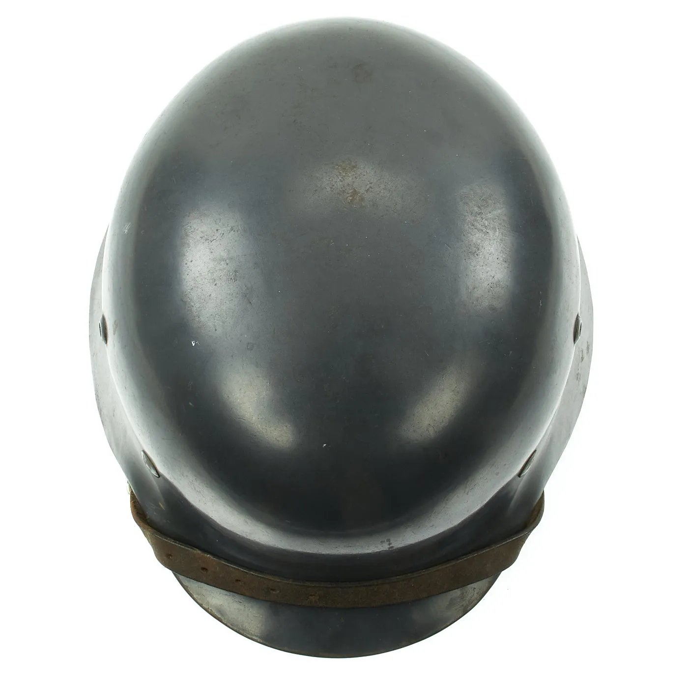 Original German WWII Luftwaffe M35 Double Decal Size 61cm Helmet with 1939 Dome Stamp and LBA Chinstrap - ET68