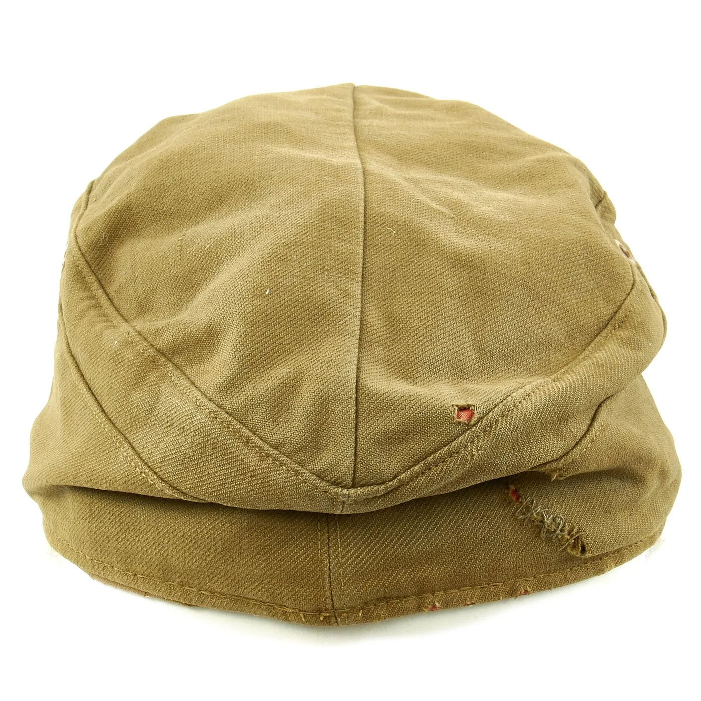 Original German WWII Model 41 Afrika Korps Tropical Field Cap dated 1943 - Tropeneinheitsfeldmütze M41