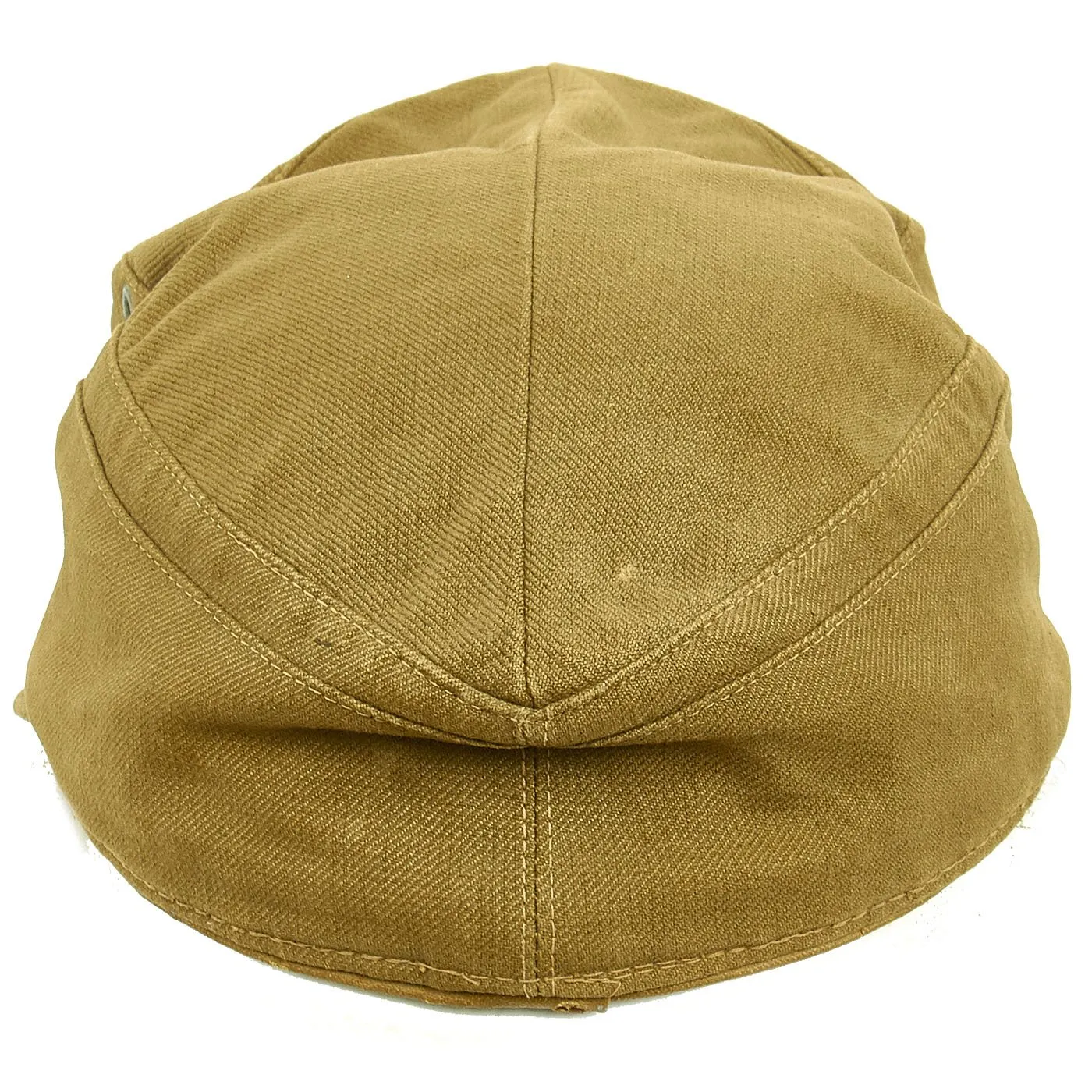 Original German WWII Model 41 Afrikakorps Artillery Tropical Field Cap dated 1943 - Size 58