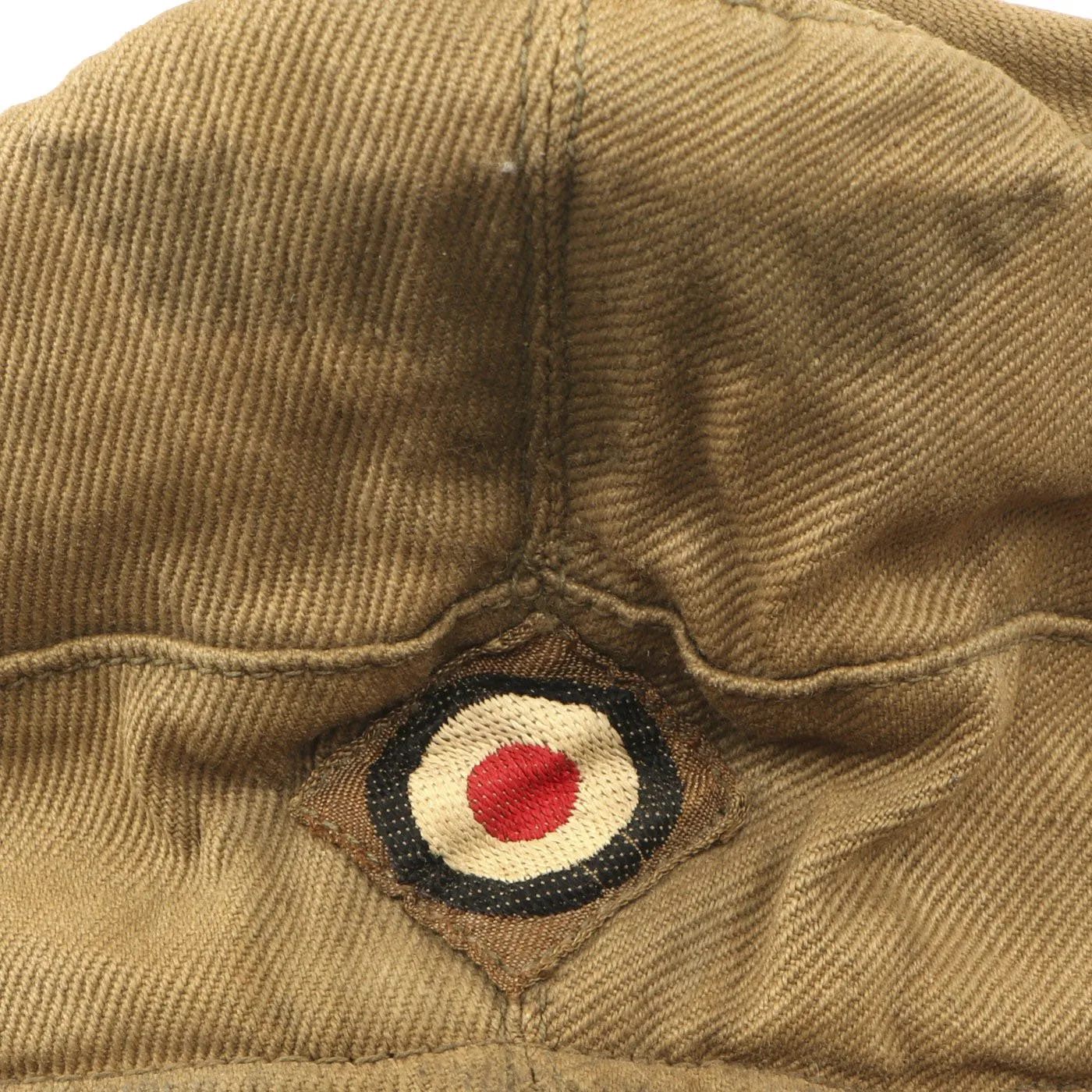 Original German WWII P.O.W. Worn M41 Afrikakorps DAK Tropical Field Cap - Tropeneinheitsfeldmütze