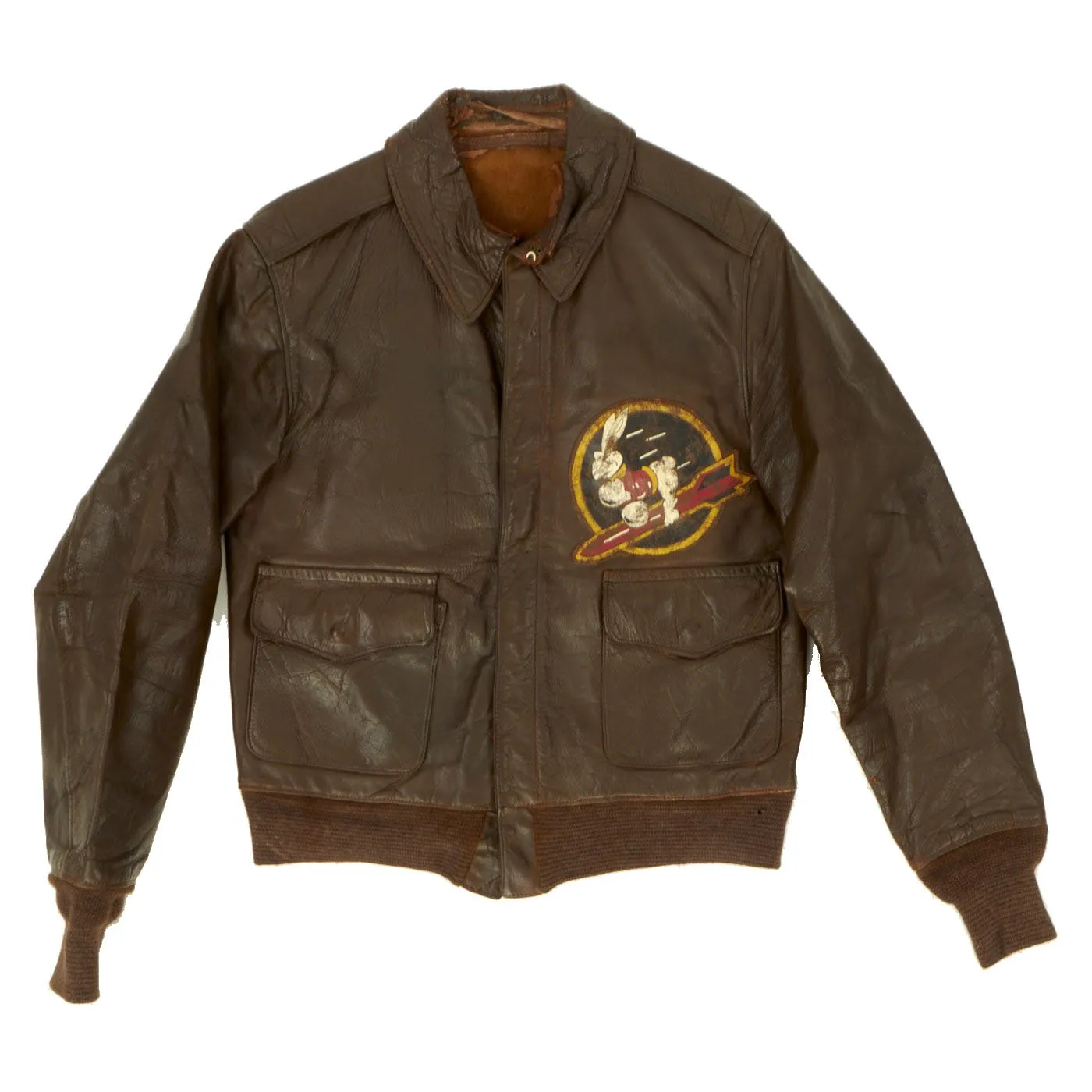 Original U.S. WWII 29th Bomb Squadron A-2 Flight Jacket with Patch