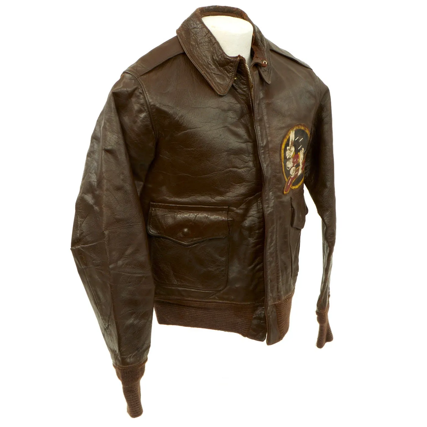 Original U.S. WWII 29th Bomb Squadron A-2 Flight Jacket with Patch