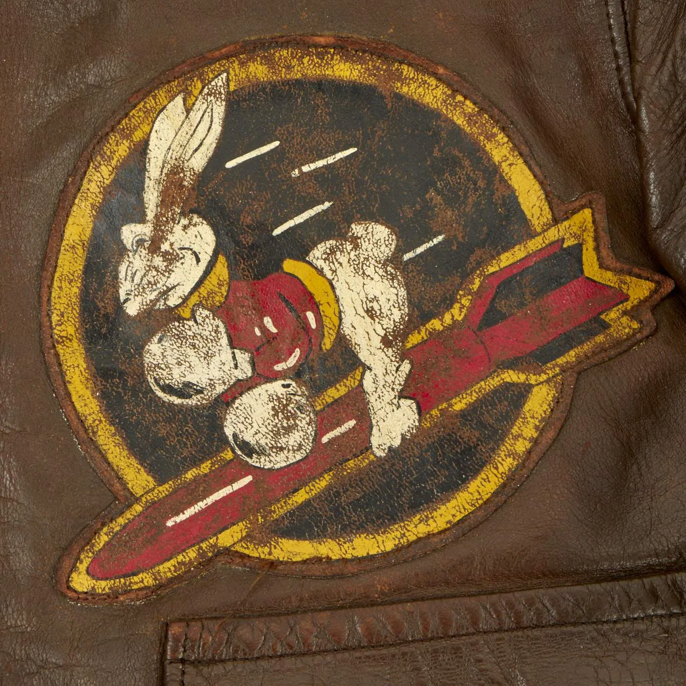 Original U.S. WWII 29th Bomb Squadron A-2 Flight Jacket with Patch