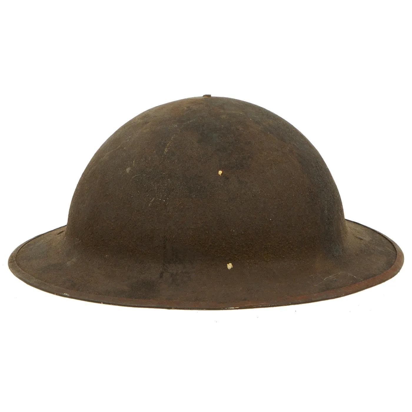 Original WWI U.S. Marine Corps Service Worn M1917 Doughboy Helmet Shell with EGA Badge