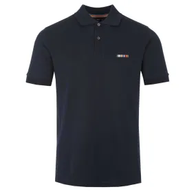 Paul Smith Multi Stripe Emb Polo Shirt in Navy