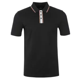 Paul Smith Reg Fit SSLV Polo Shirt in Black