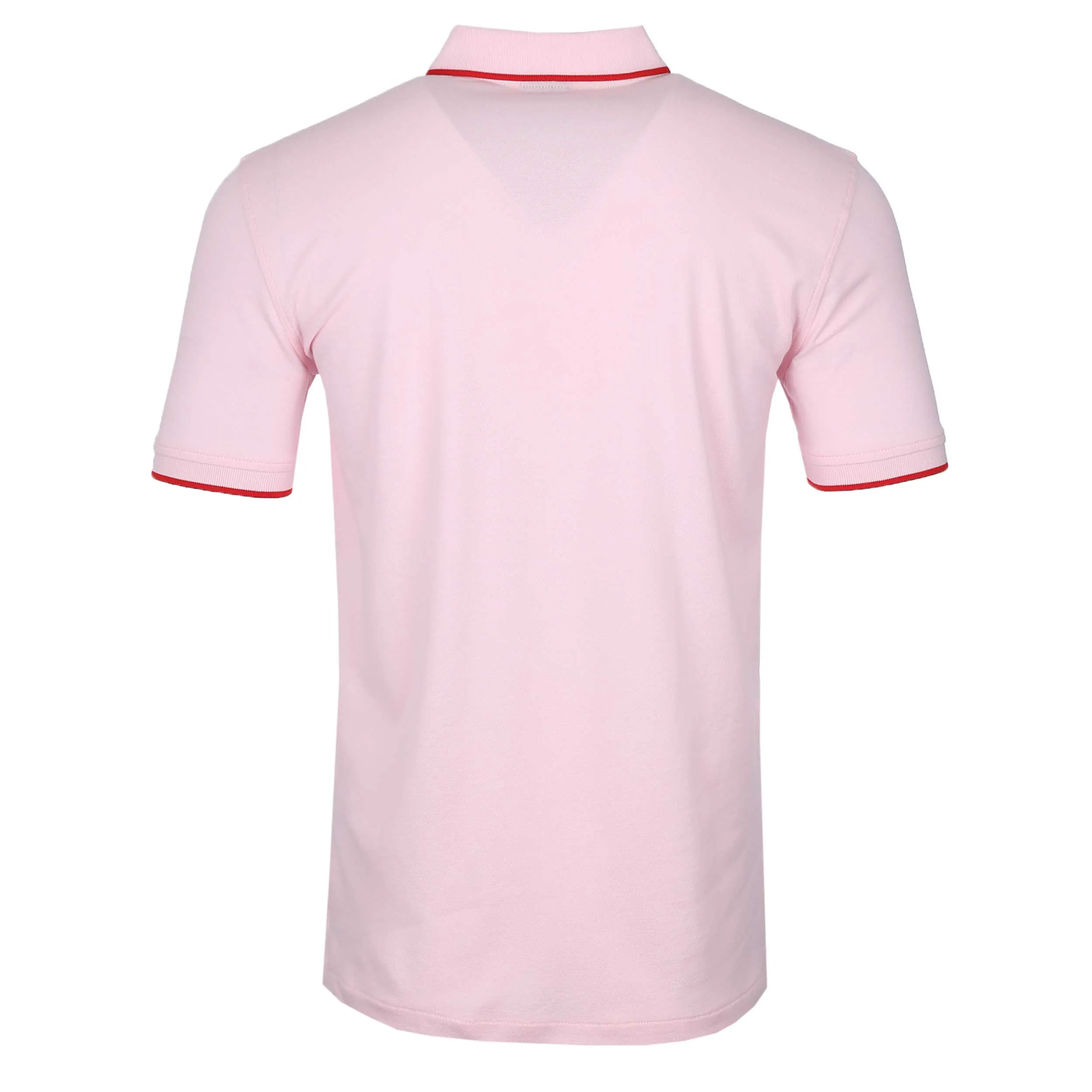 Paul Smith Zebra Badge Collar Trim Polo Shirt in Pink