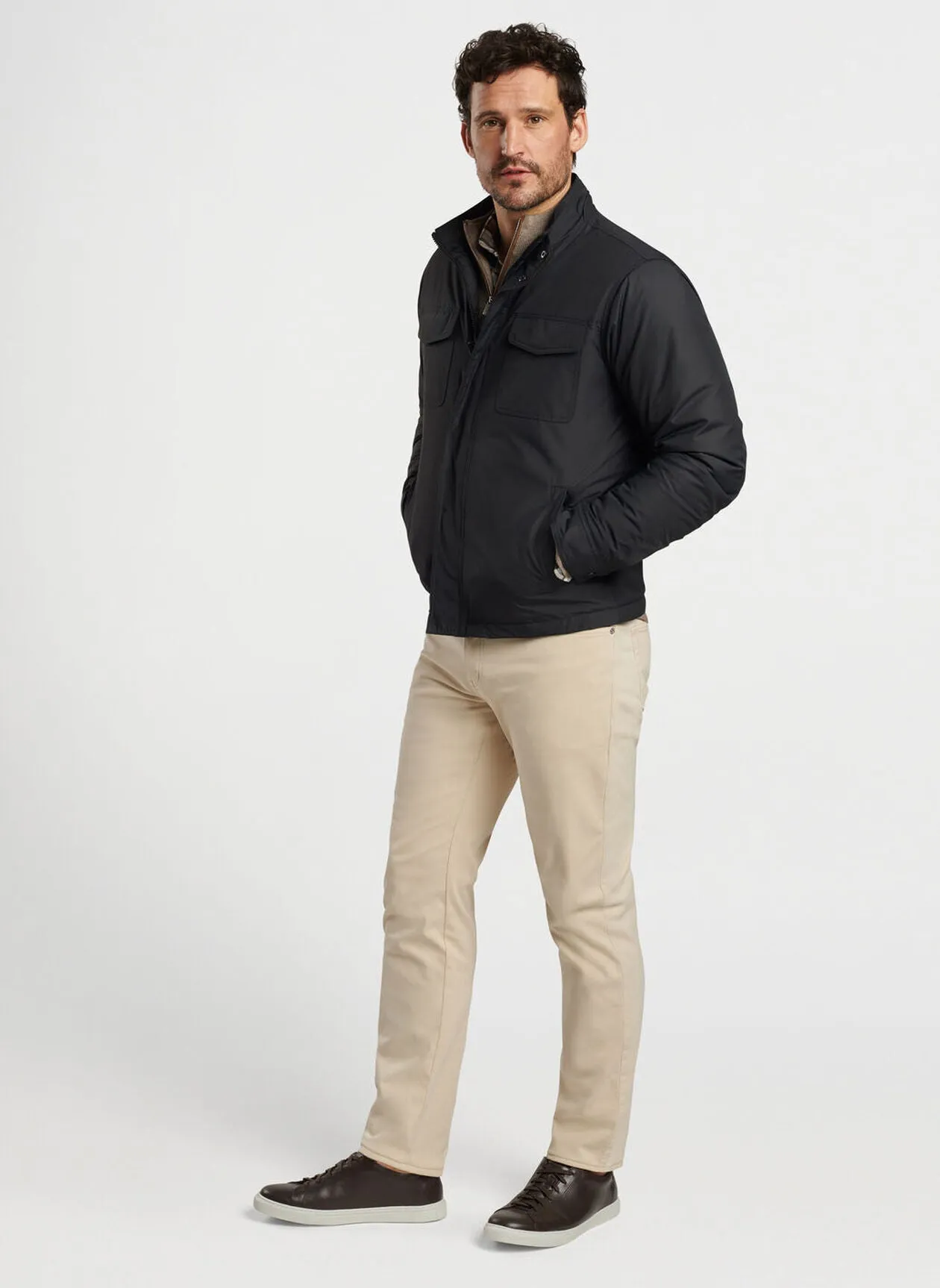 Peter Millar Norfolk Bomber In Black