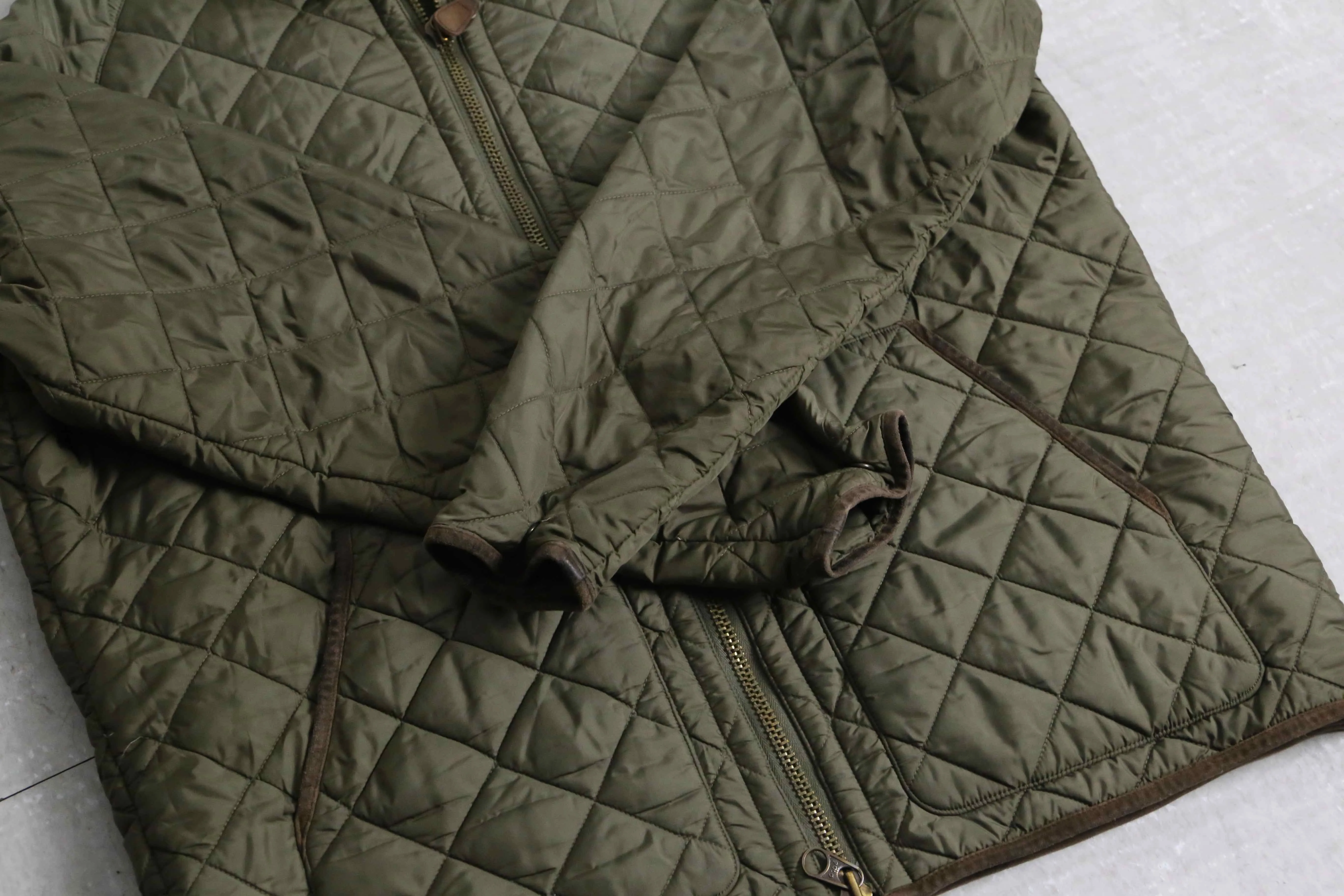 “POLO by RL” khaki color quilted jacket