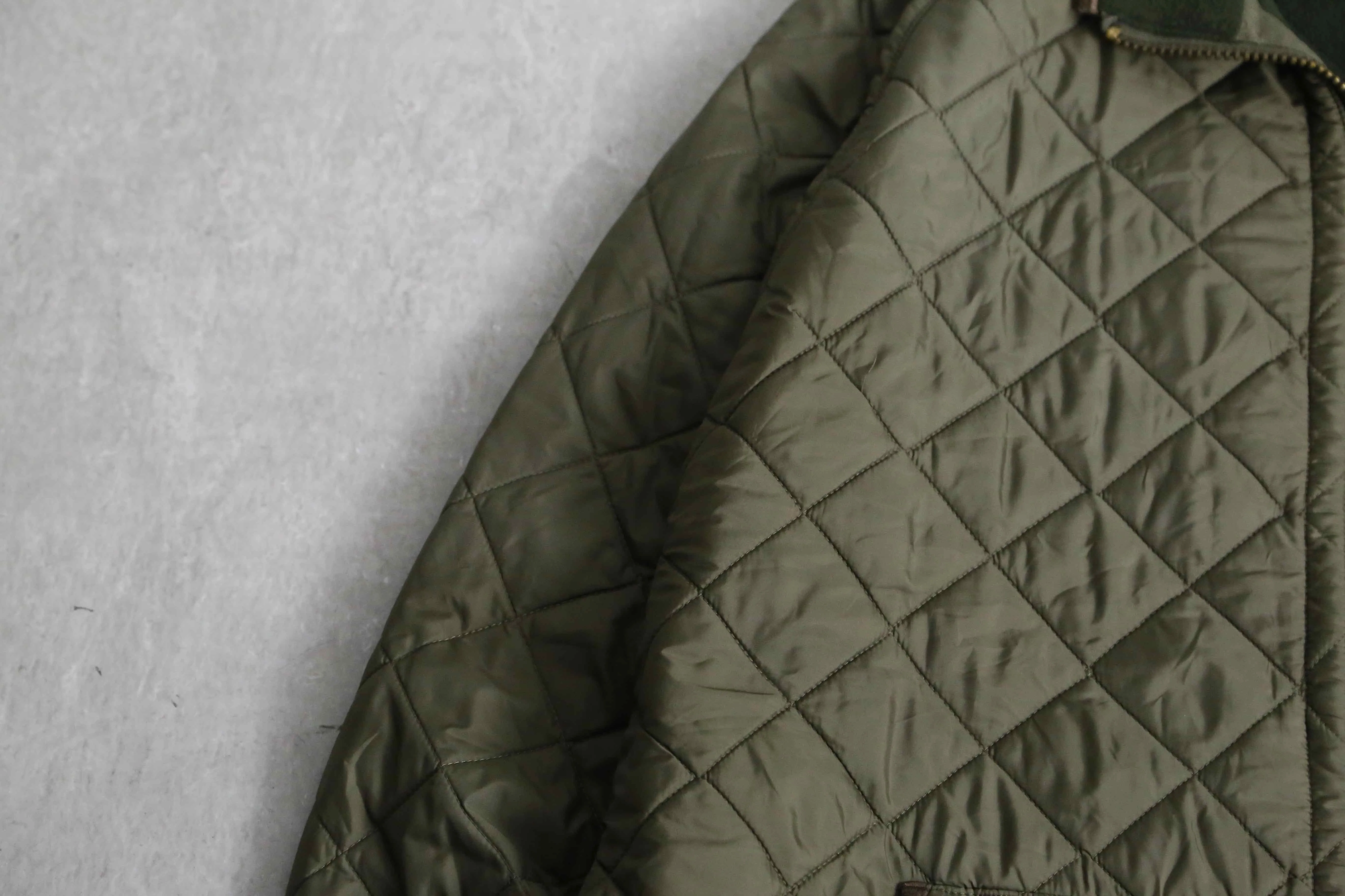 “POLO by RL” khaki color quilted jacket