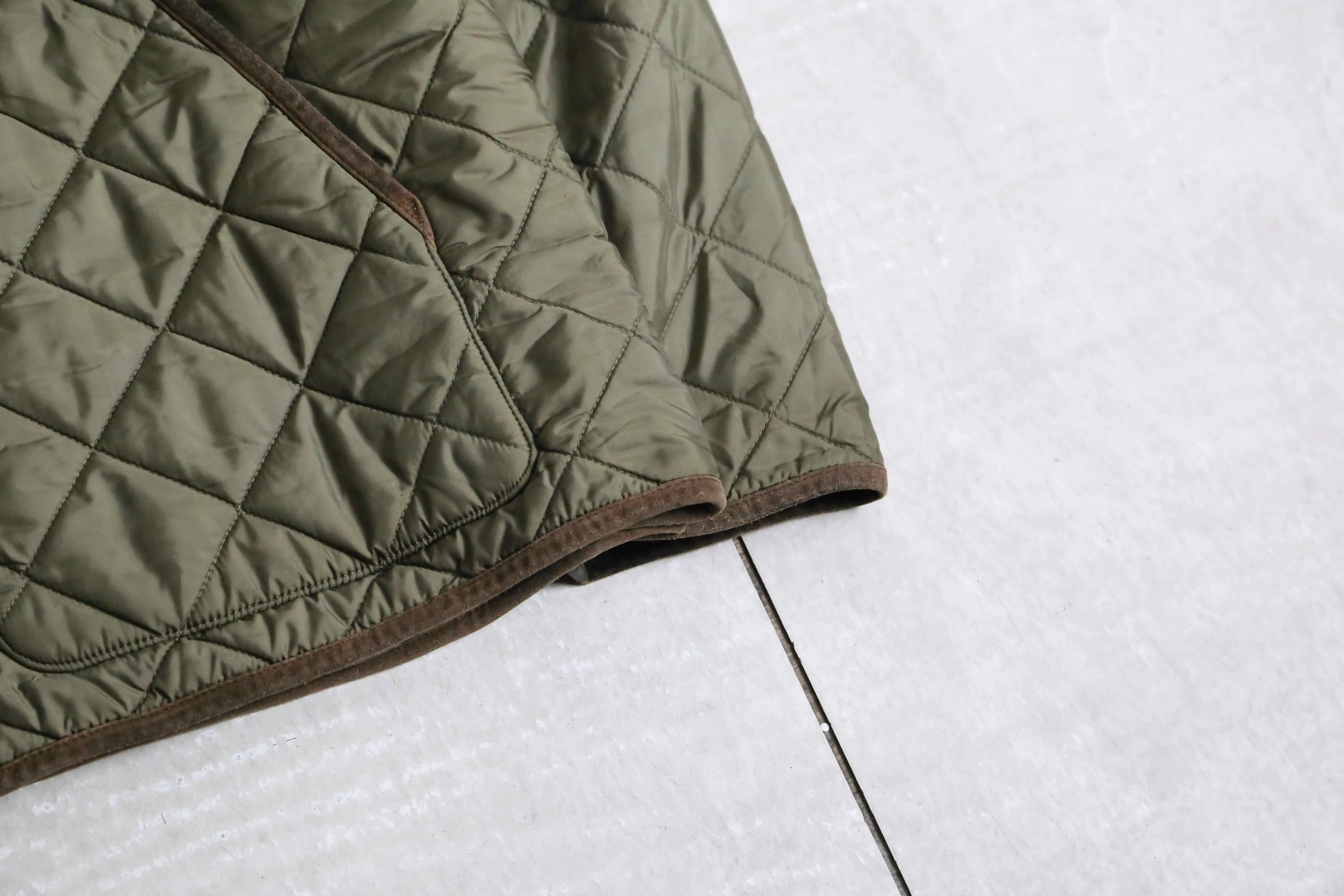 “POLO by RL” khaki color quilted jacket