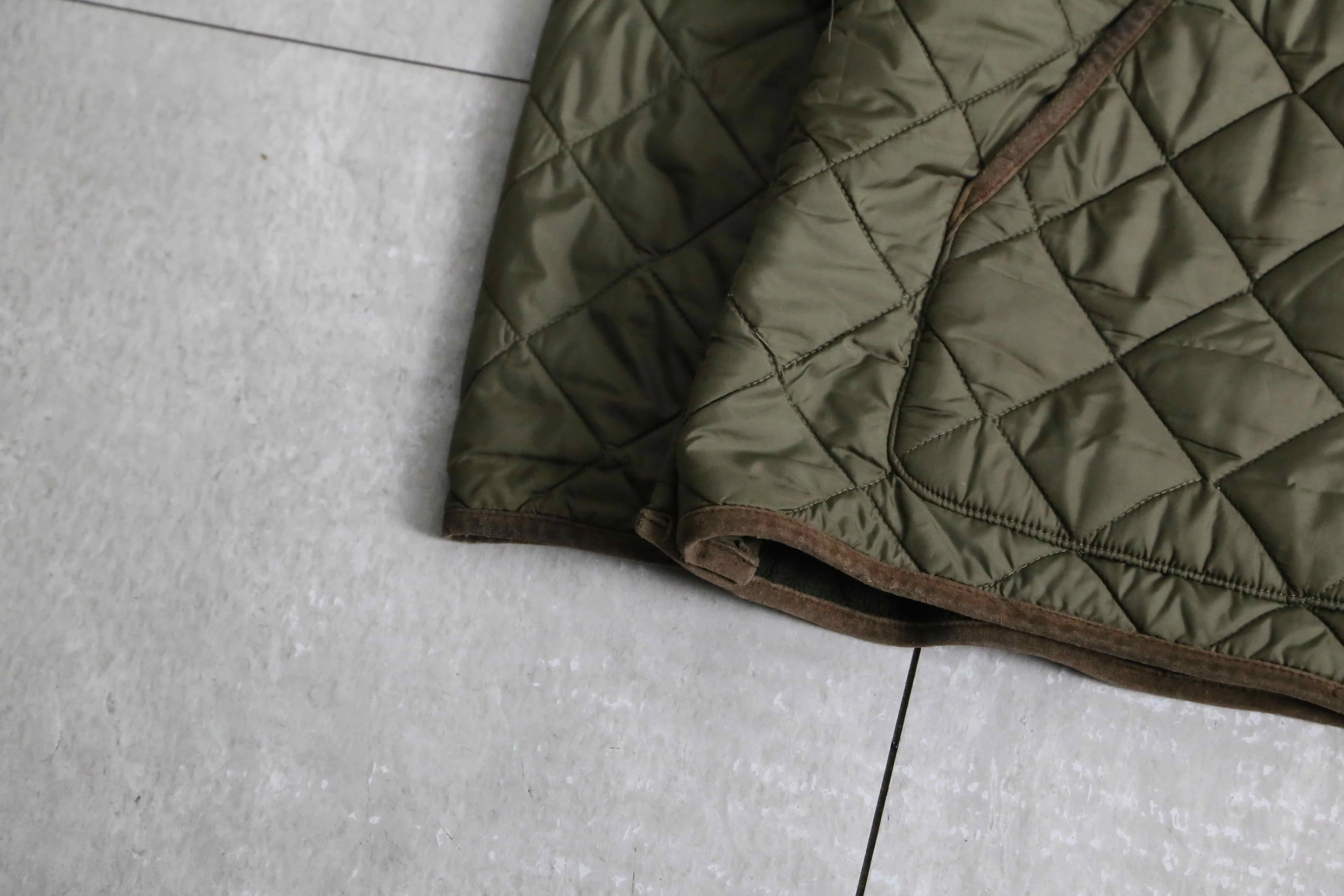 “POLO by RL” khaki color quilted jacket