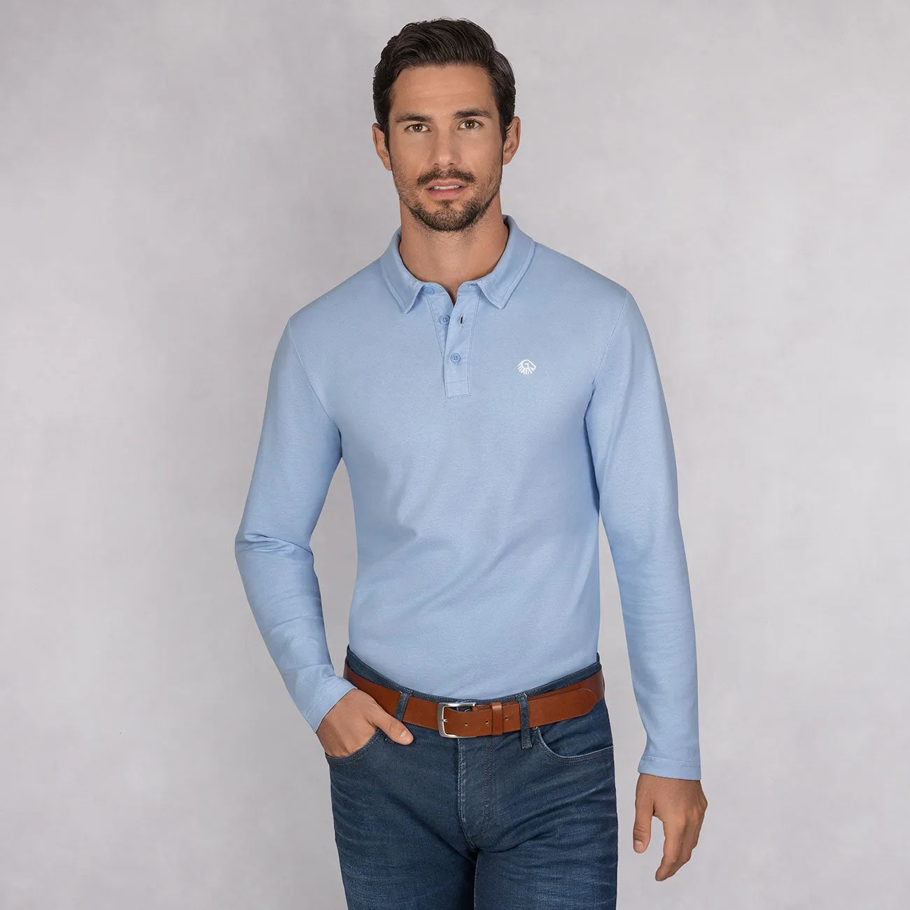 Polo Shirt Organic Cotton Longsleeve Men