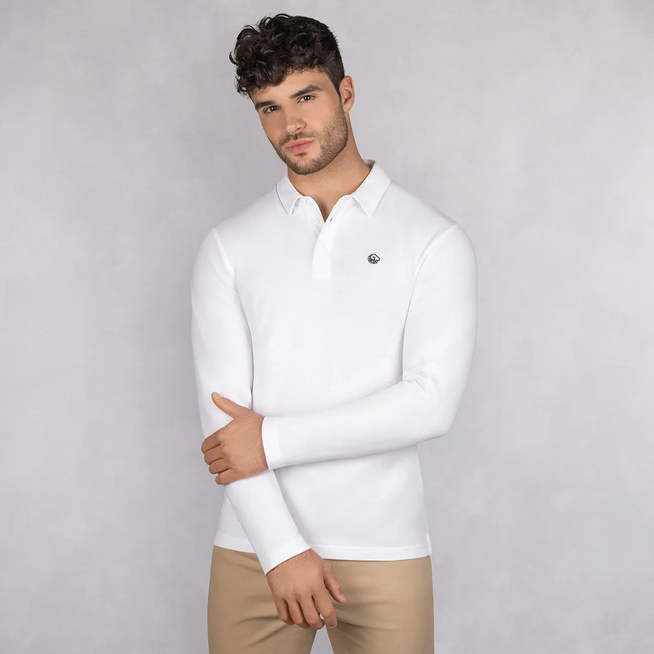 Polo Shirt Organic Cotton Longsleeve Men