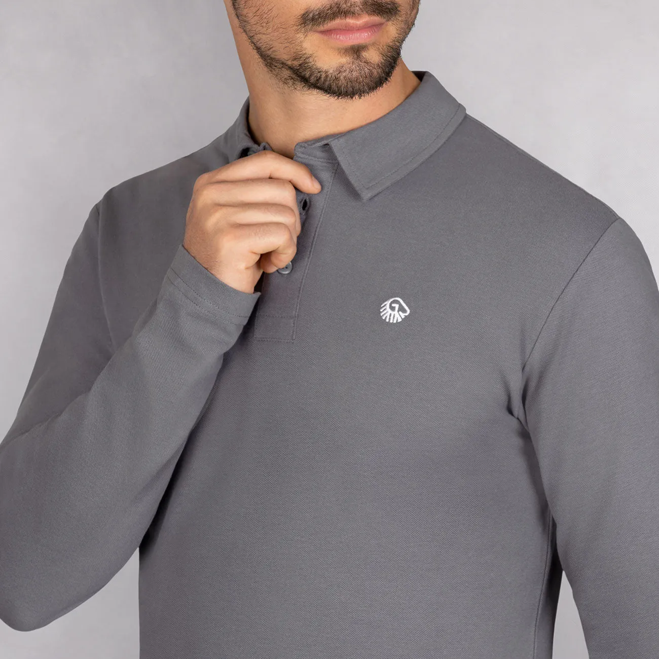 Polo Shirt Organic Cotton Longsleeve Men