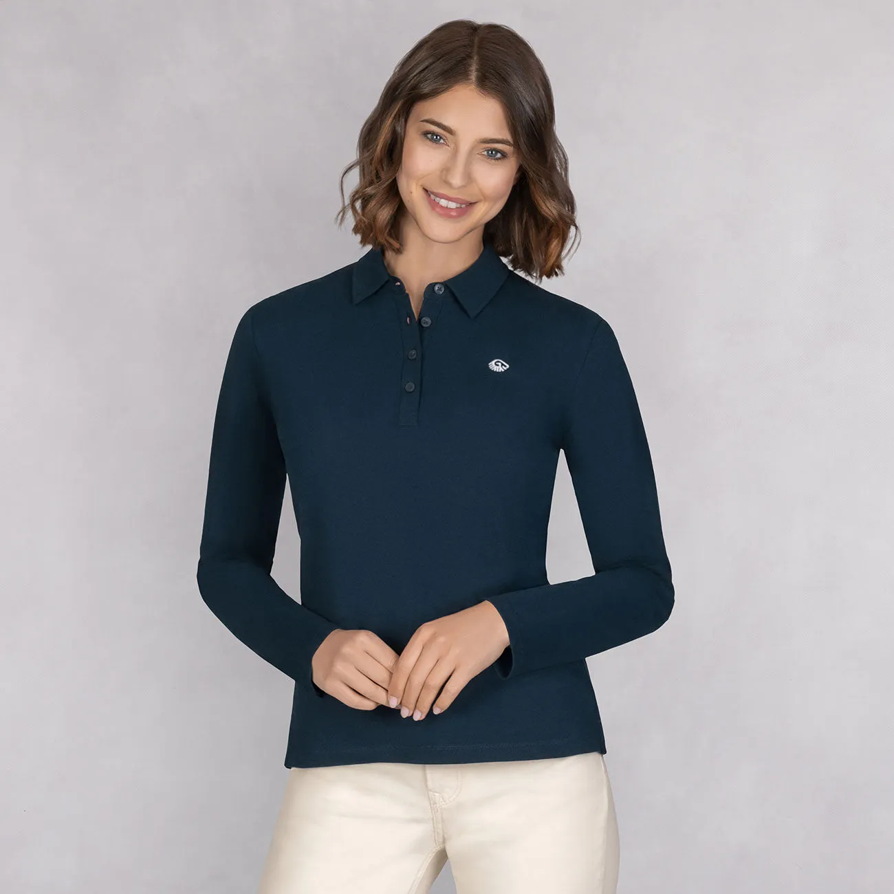 Polo Shirt Organic Cotton Longsleeve Women