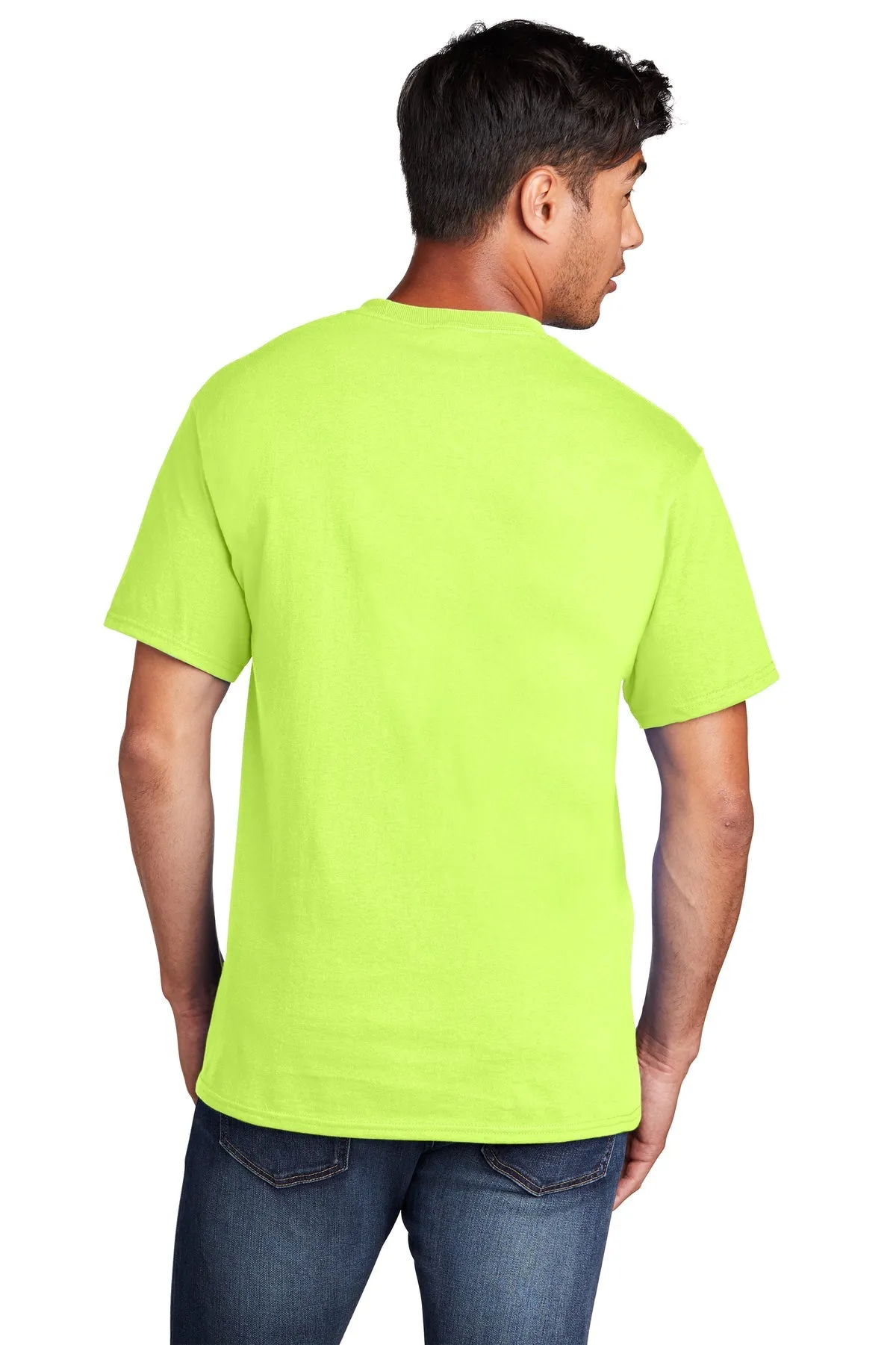 Port & Company Core Cotton Branded Tee's, Neon Yellow*