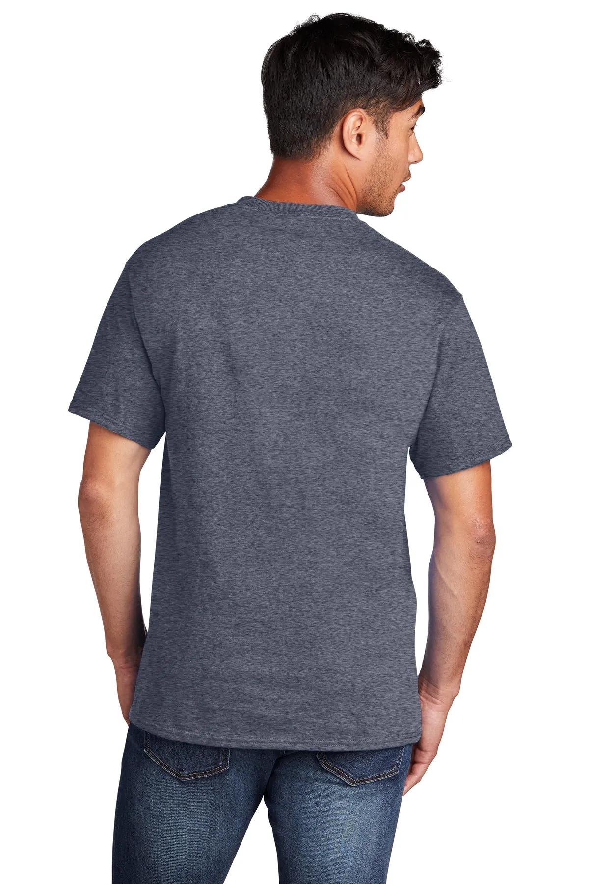 Port & Company Core Cotton Custom Tee's, Heather Navy*