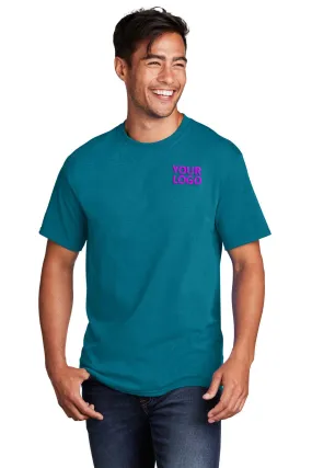 Port & Company Core Cotton Custom Tee's, Teal