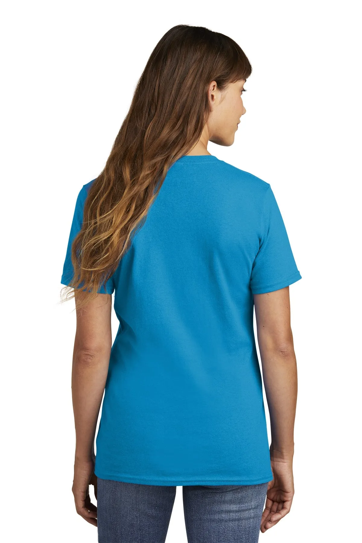 Port & Company Ladies Customized Core Cotton Tee's, Sapphire