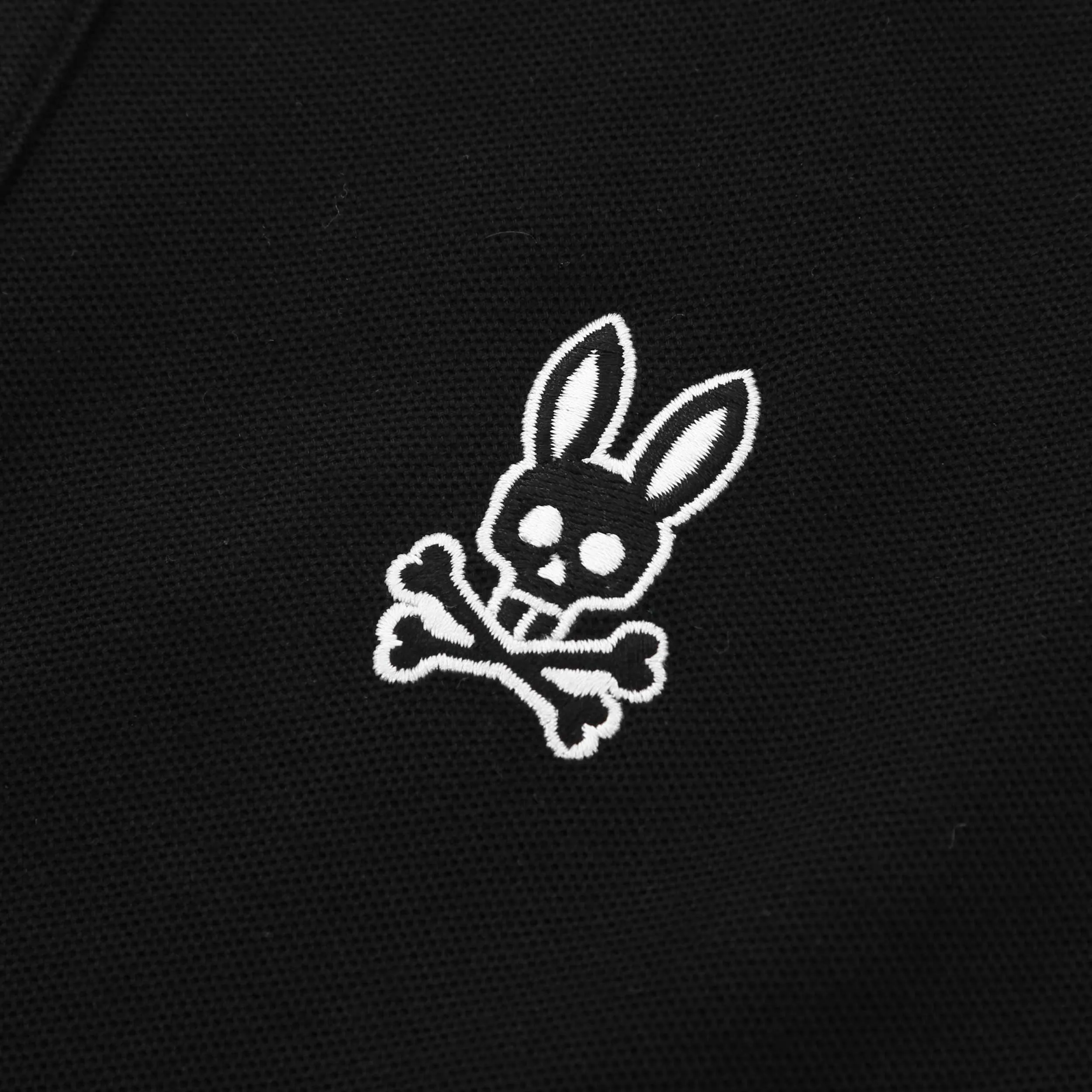 Psycho Bunny Chester Pique Polo Shirt in Black