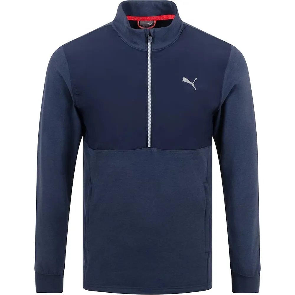 Puma Cloudspun WRMLBL 1/4 Zip Pullover - Navy Blazer