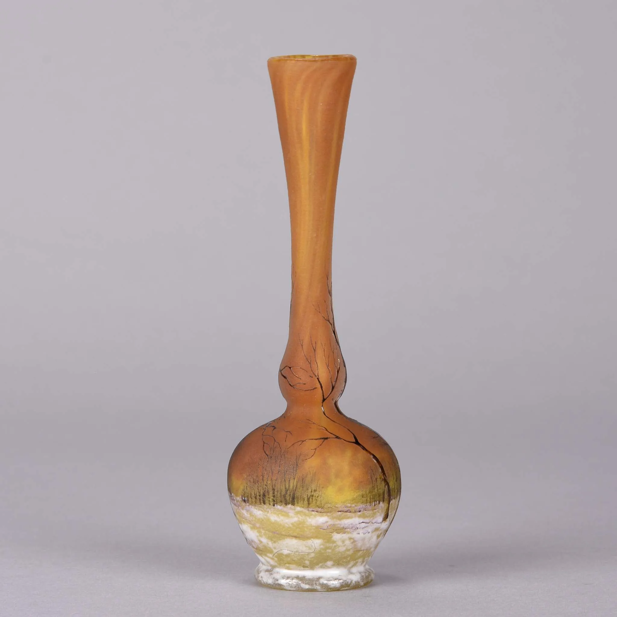 "Deep Winter" vase by Daum Frères