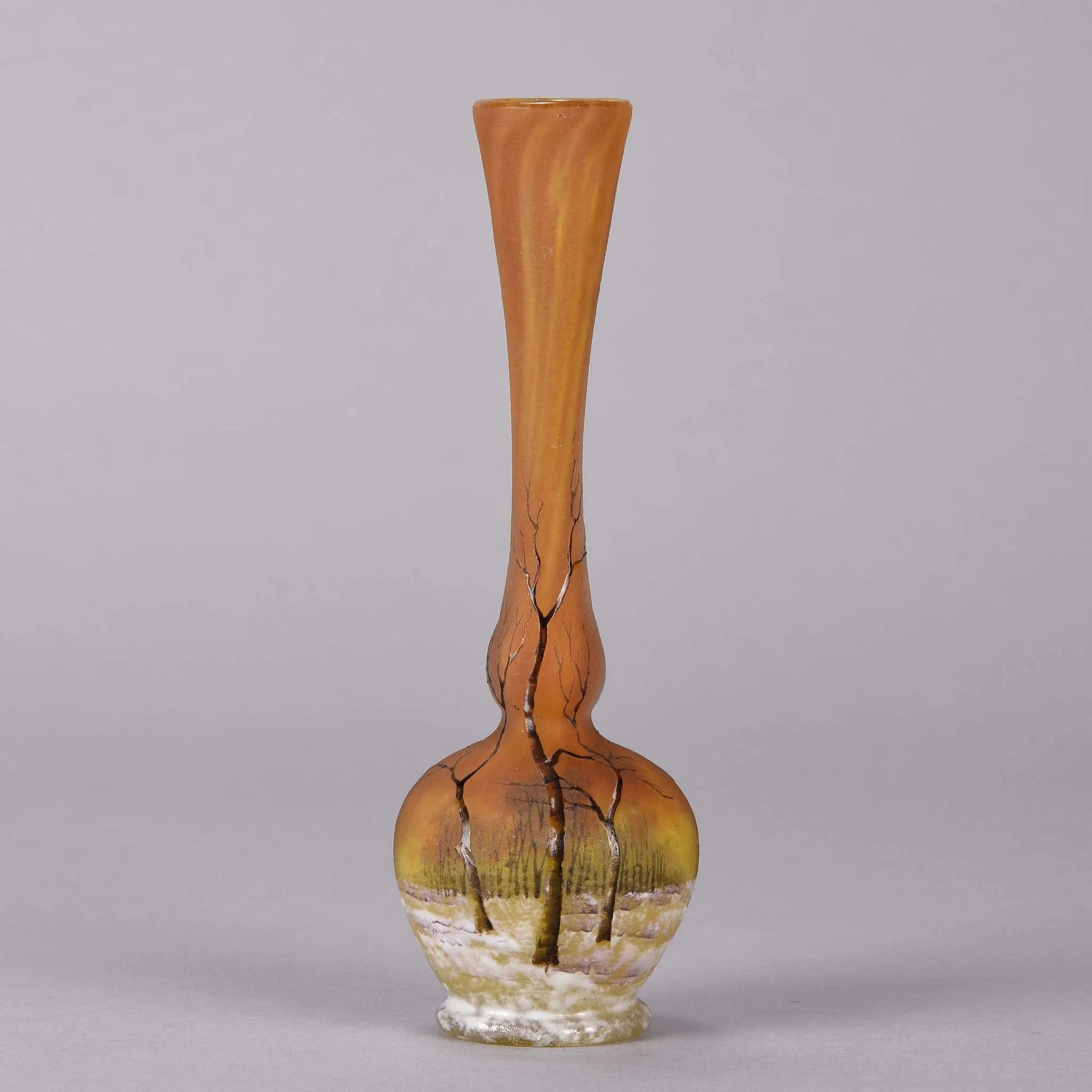 "Deep Winter" vase by Daum Frères