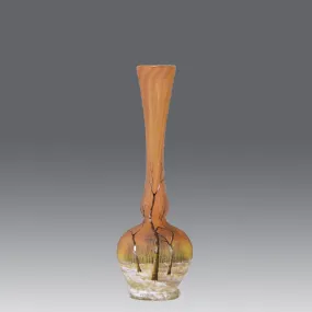 "Deep Winter" vase by Daum Frères