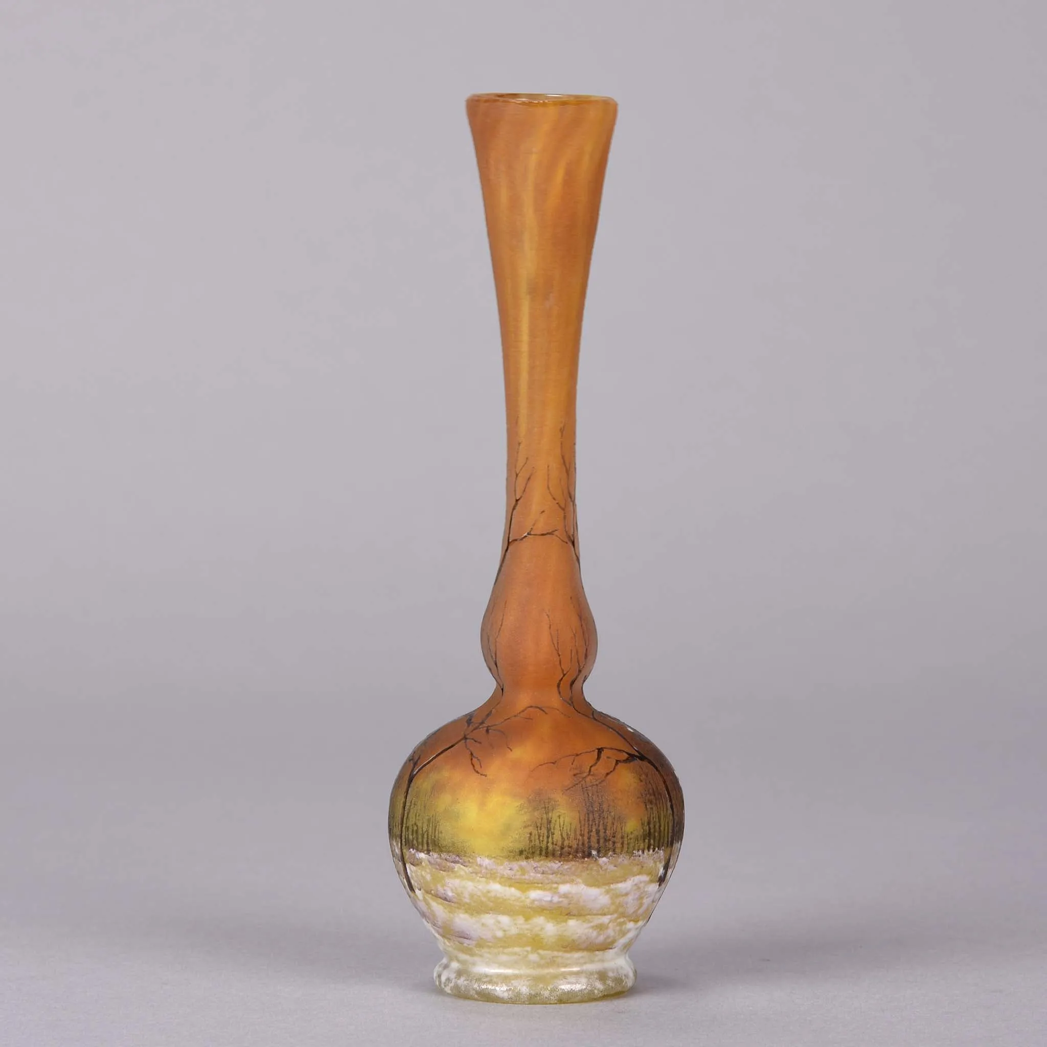 "Deep Winter" vase by Daum Frères