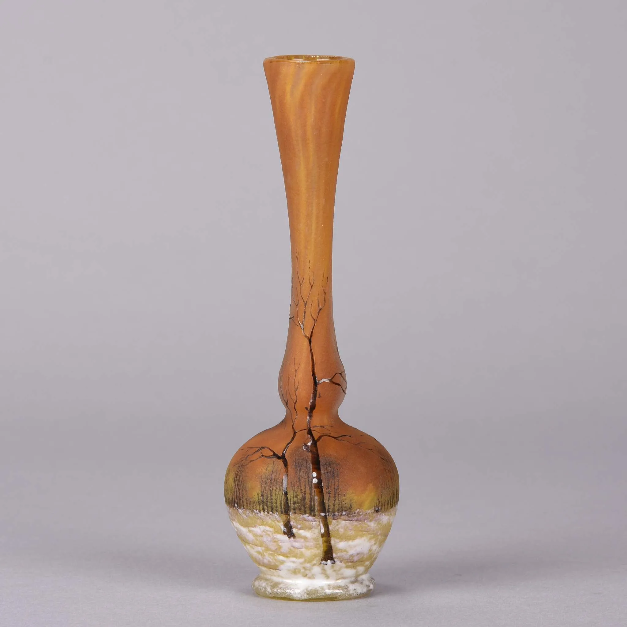 "Deep Winter" vase by Daum Frères