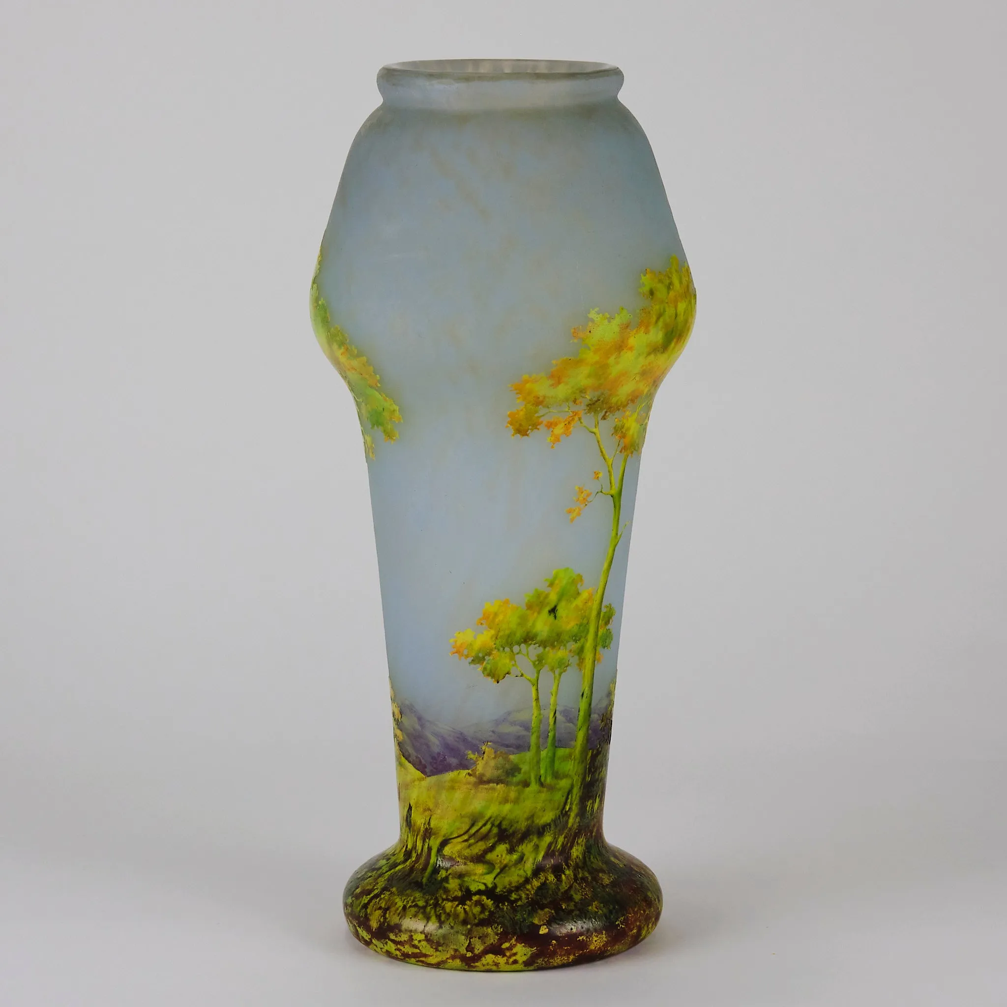 "Paysage d'Été" Landscape Vase by Daum Frères