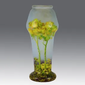 "Paysage d'Été" Landscape Vase by Daum Frères