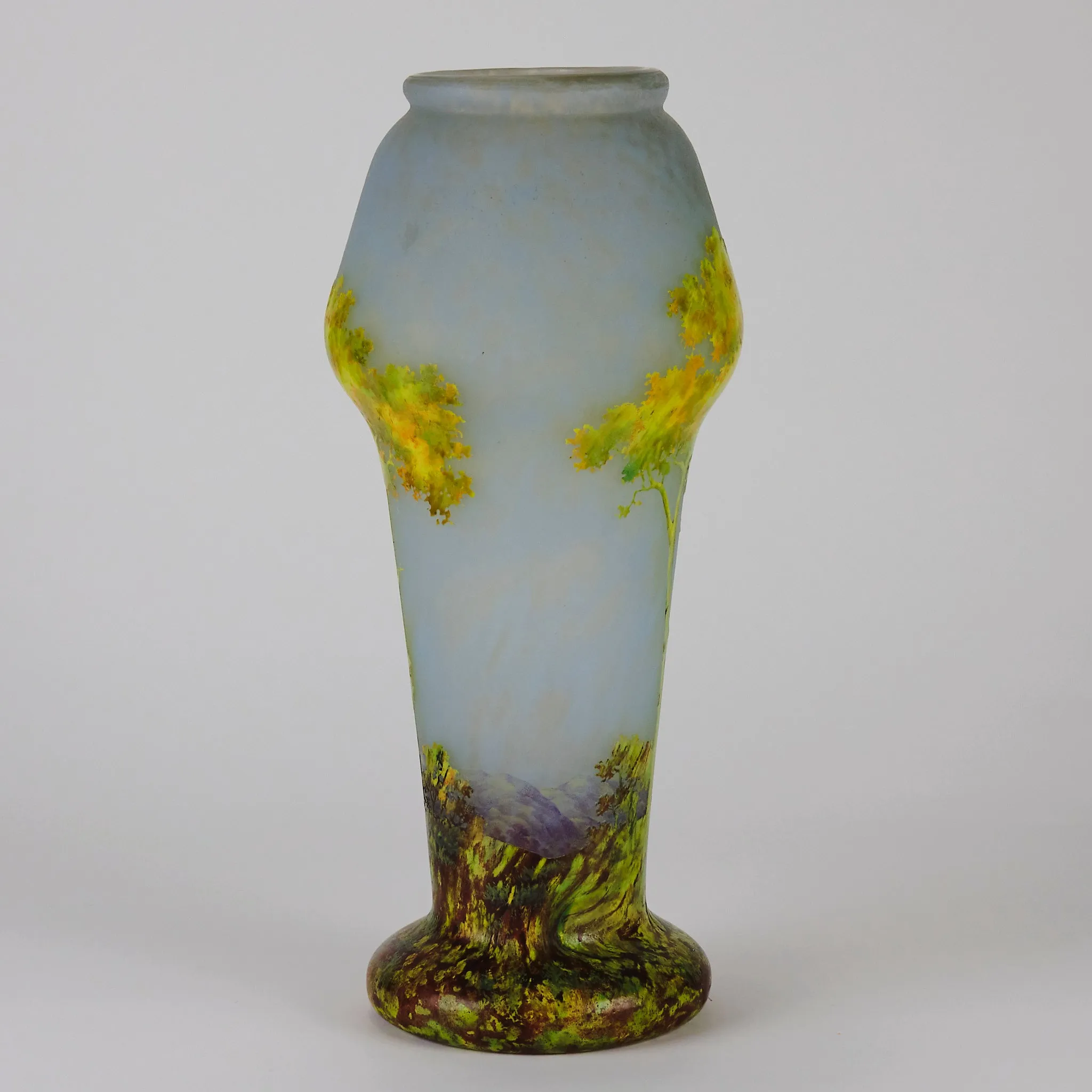 "Paysage d'Été" Landscape Vase by Daum Frères