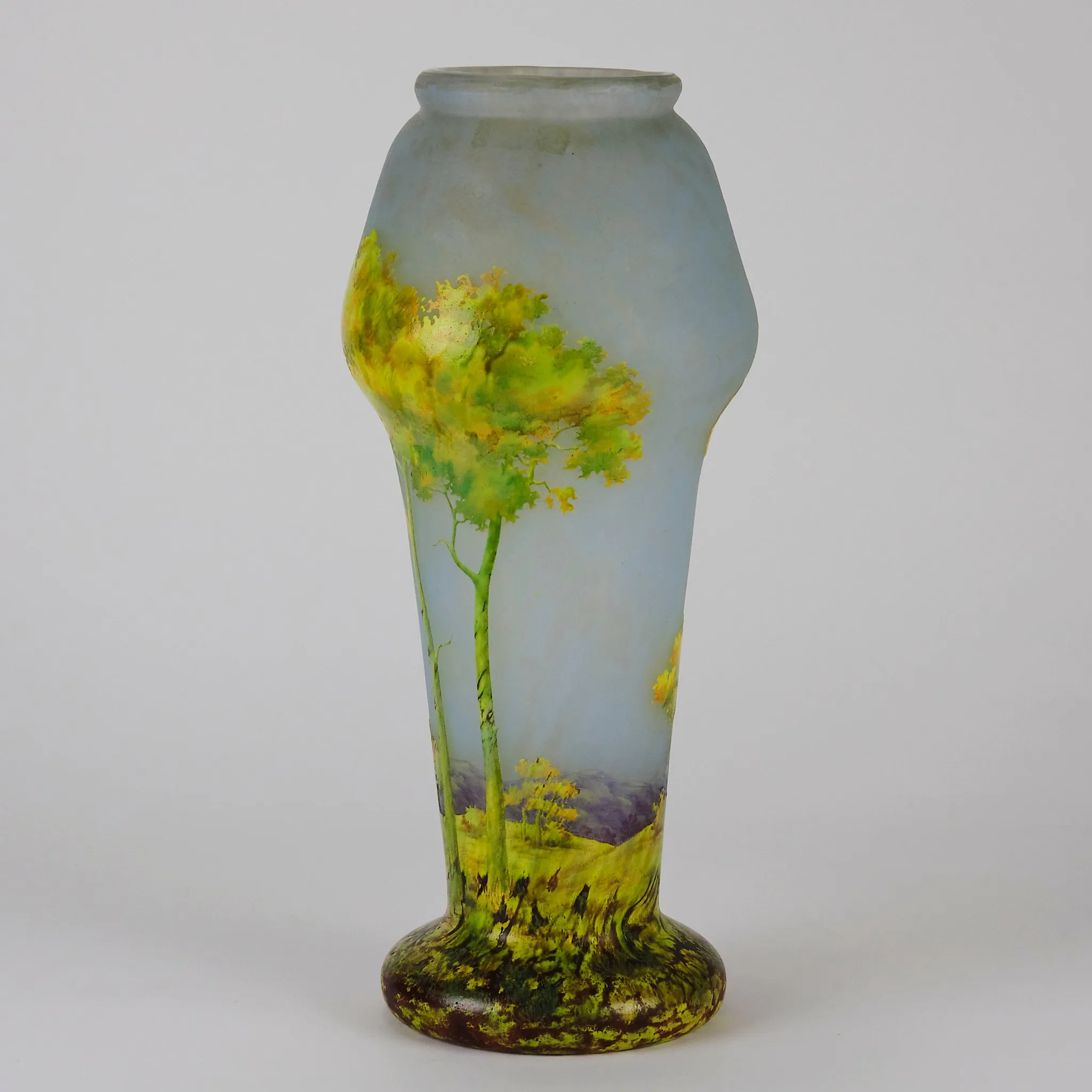 "Paysage d'Été" Landscape Vase by Daum Frères