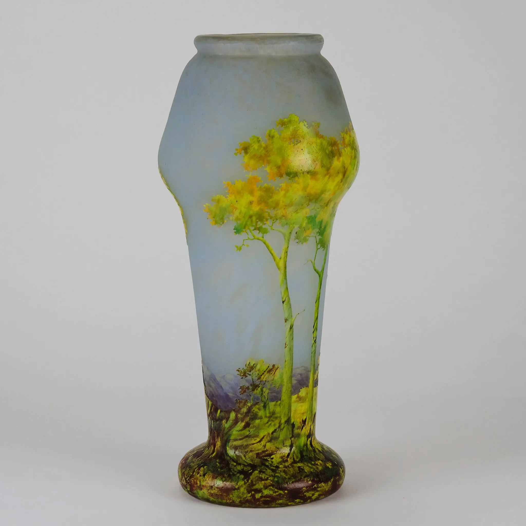 "Paysage d'Été" Landscape Vase by Daum Frères