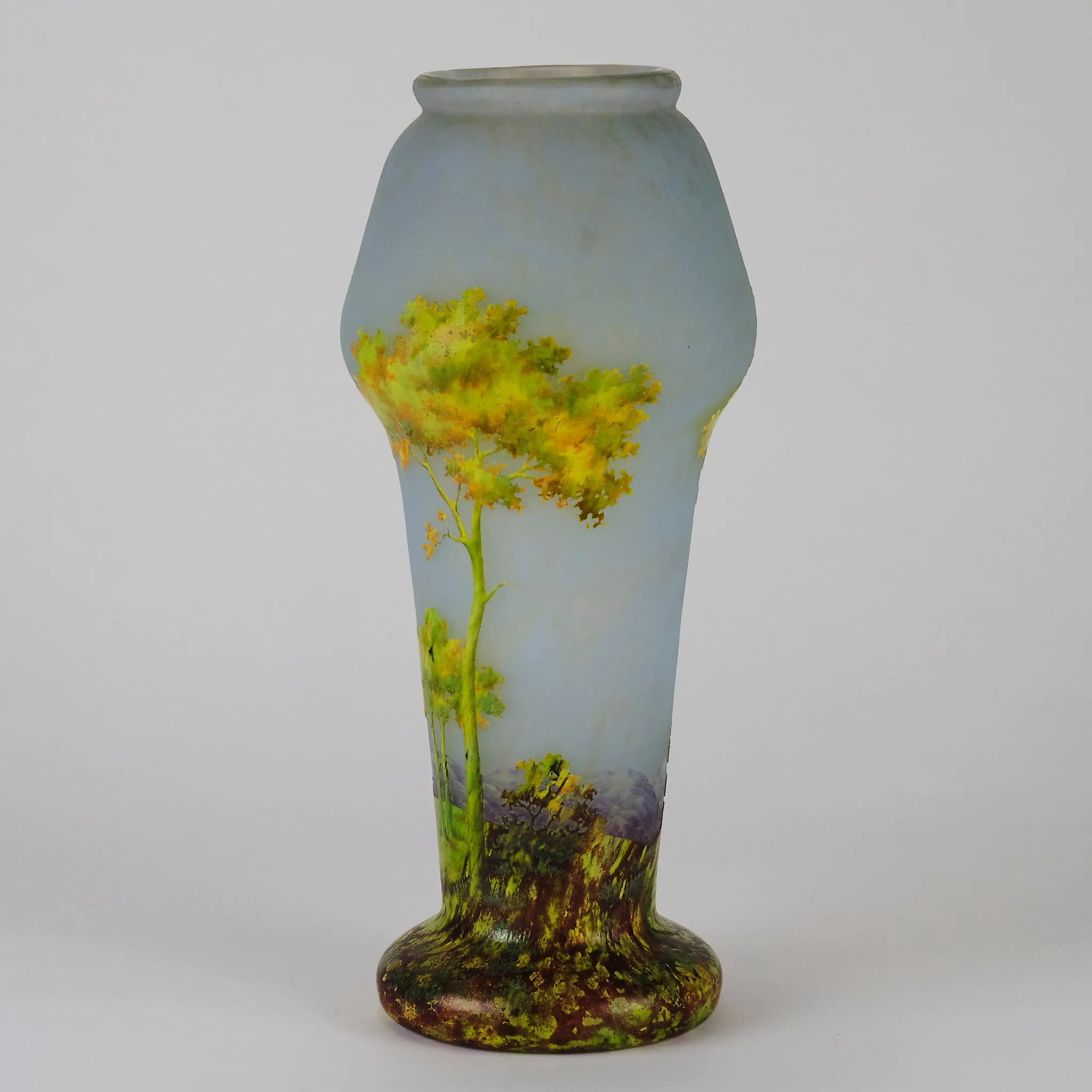 "Paysage d'Été" Landscape Vase by Daum Frères