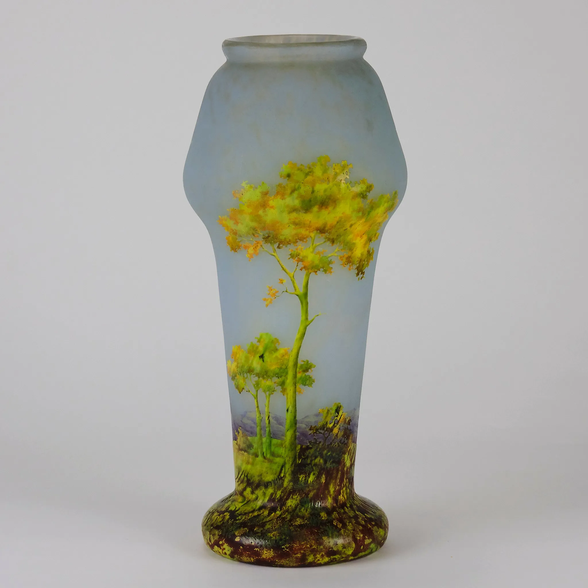 "Paysage d'Été" Landscape Vase by Daum Frères