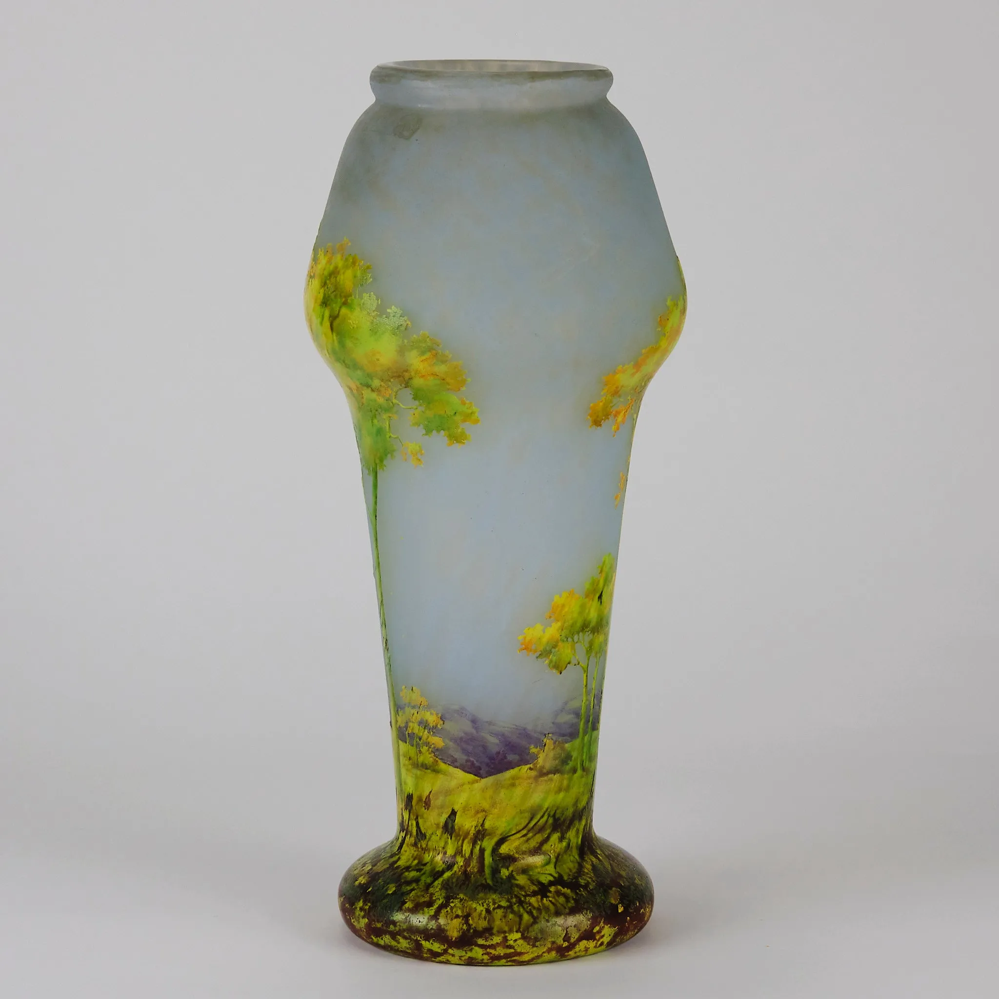 "Paysage d'Été" Landscape Vase by Daum Frères