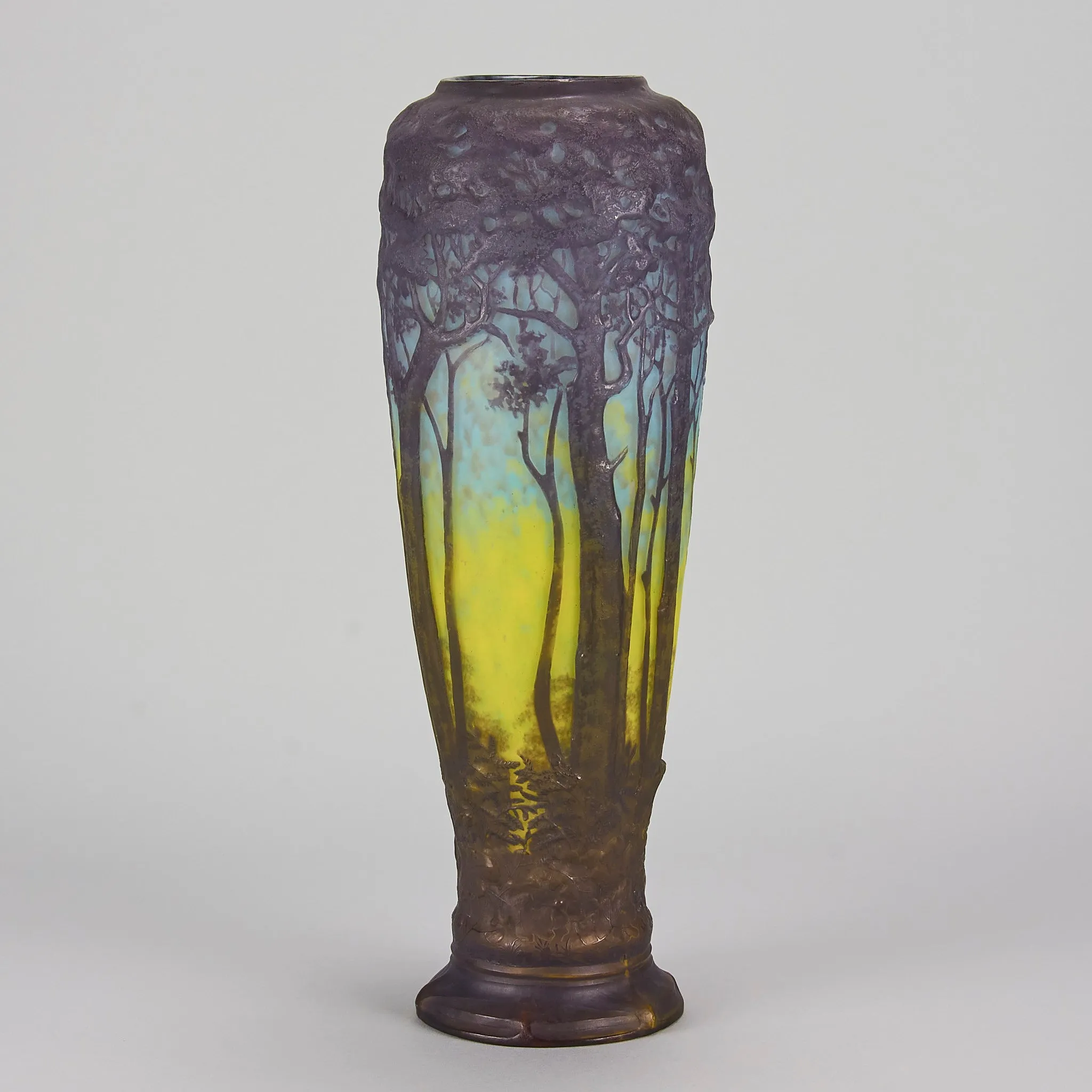 "Paysage Forestier Vase" by Daum Frères