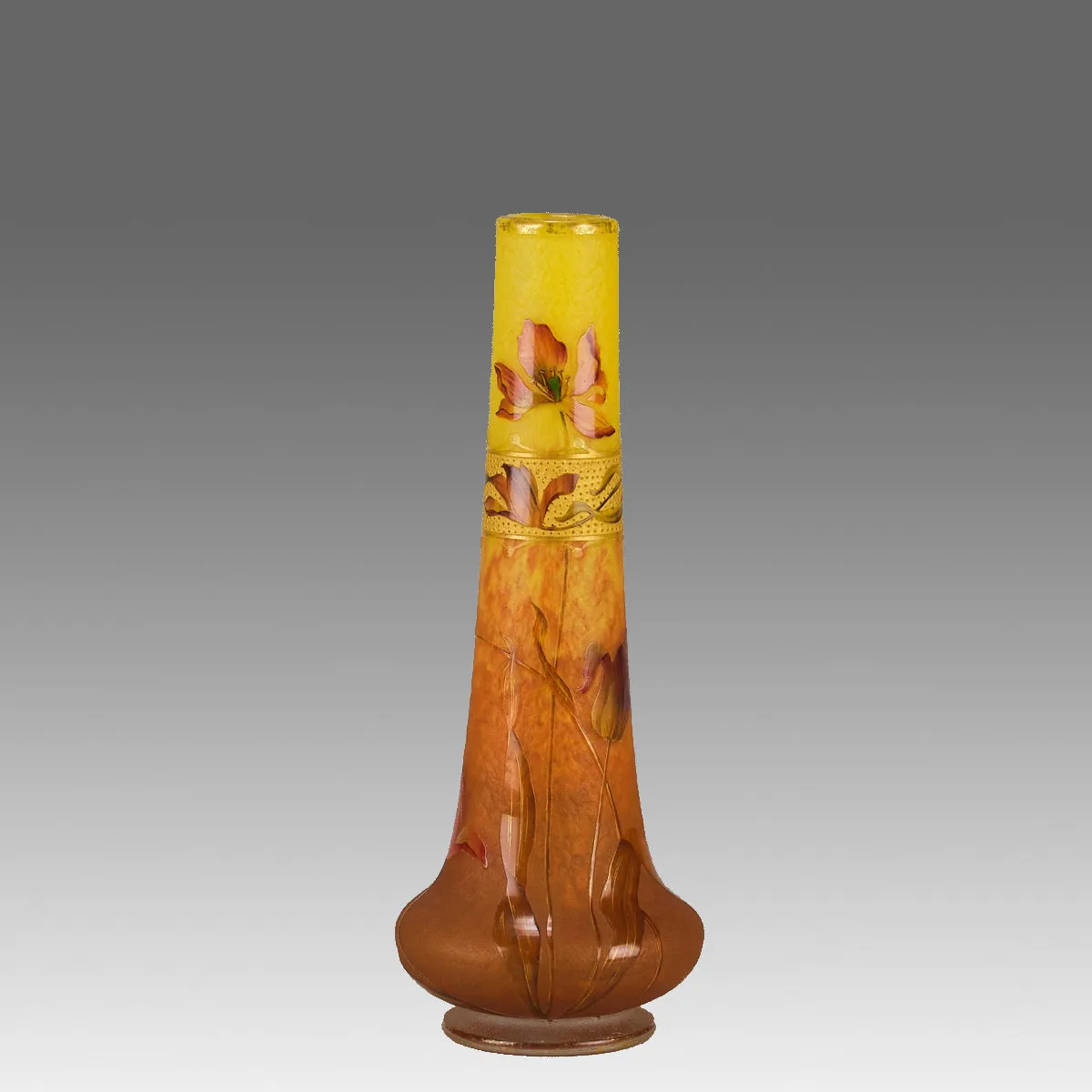 "Poppy Vase" by Daum Frères